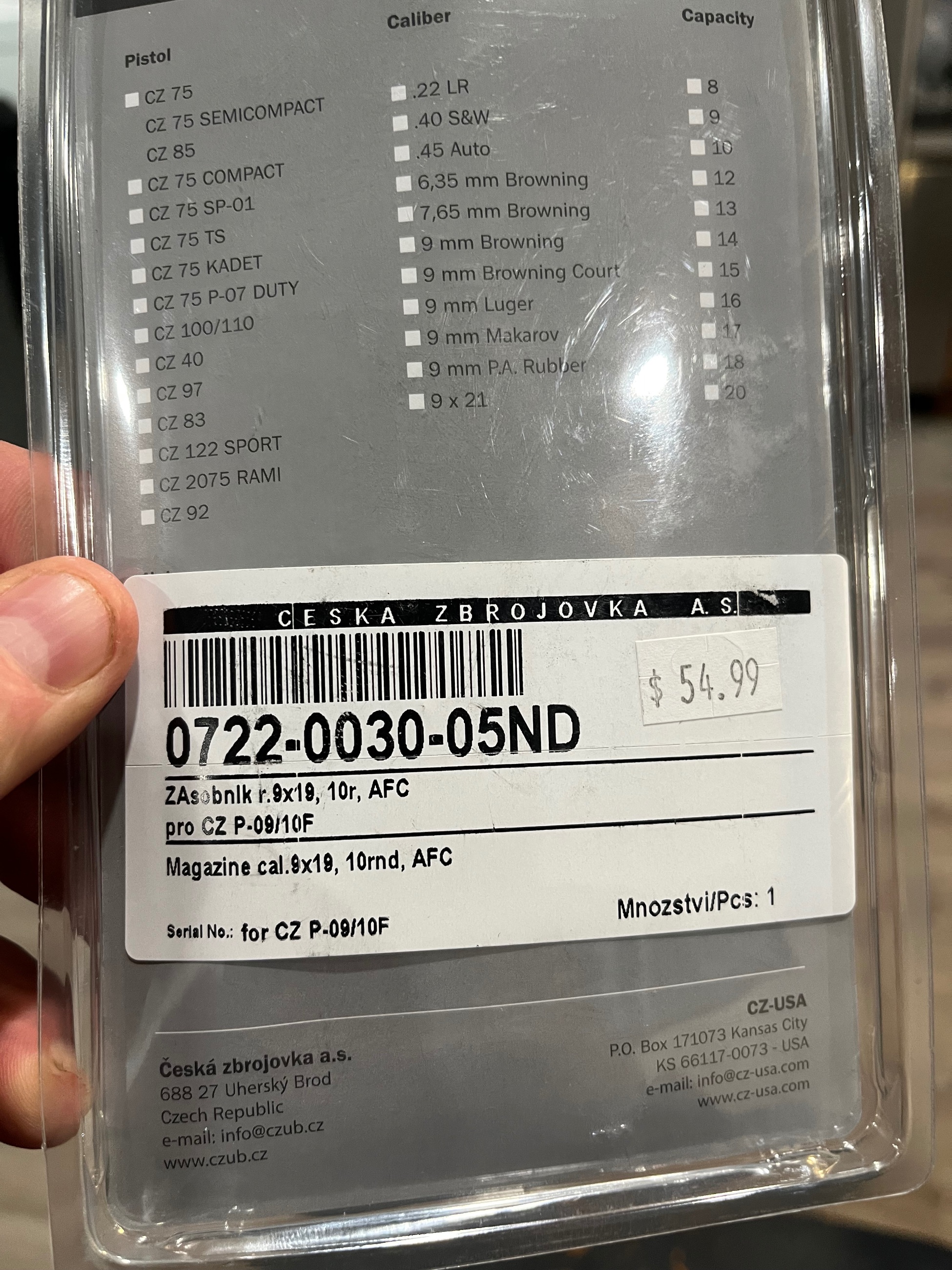 Photo of CZ 75 mags 10 round  9 mm luger 