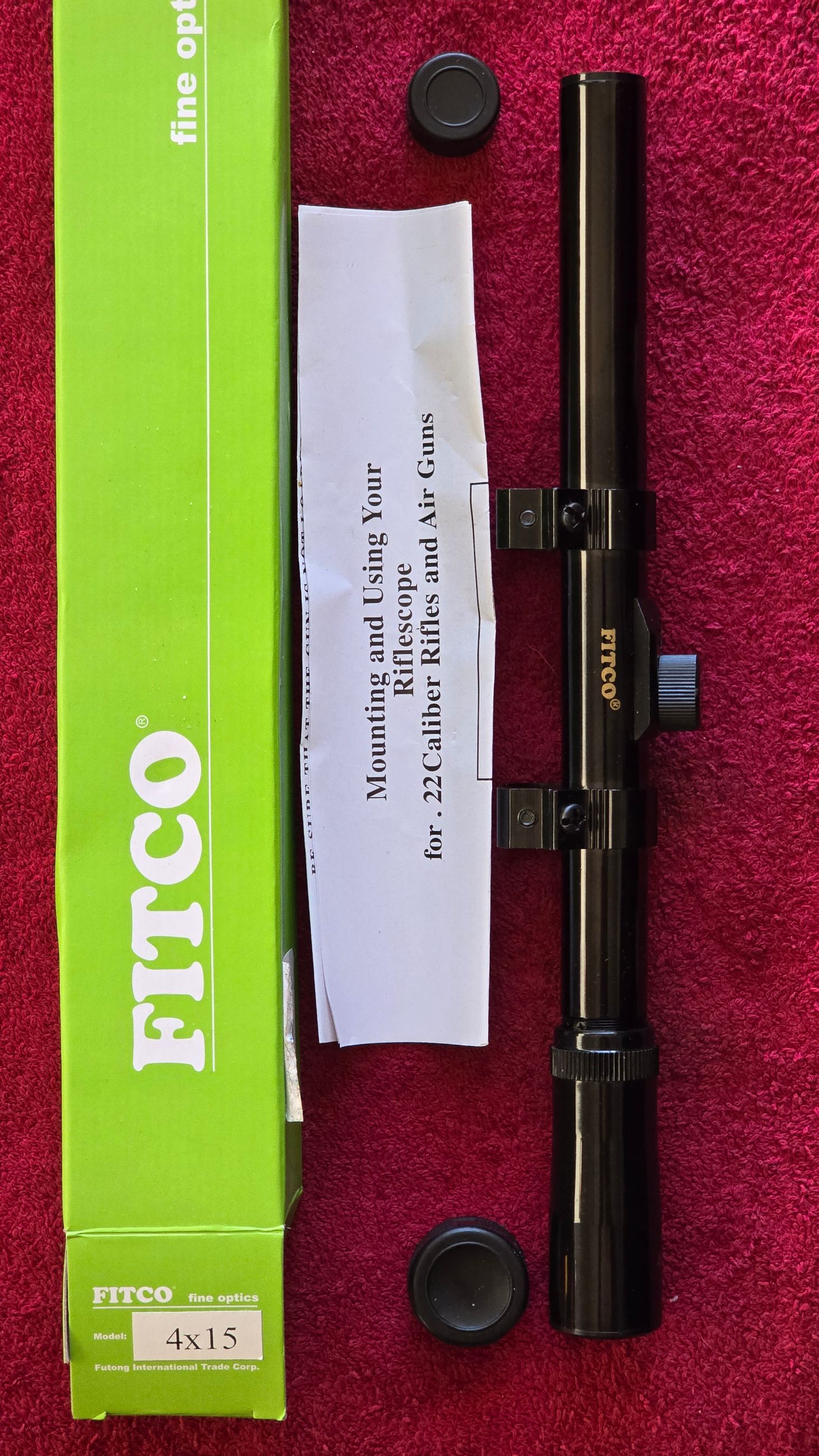 Photo of FITCO 4X15 AIR GUN RIFLE SCOPE