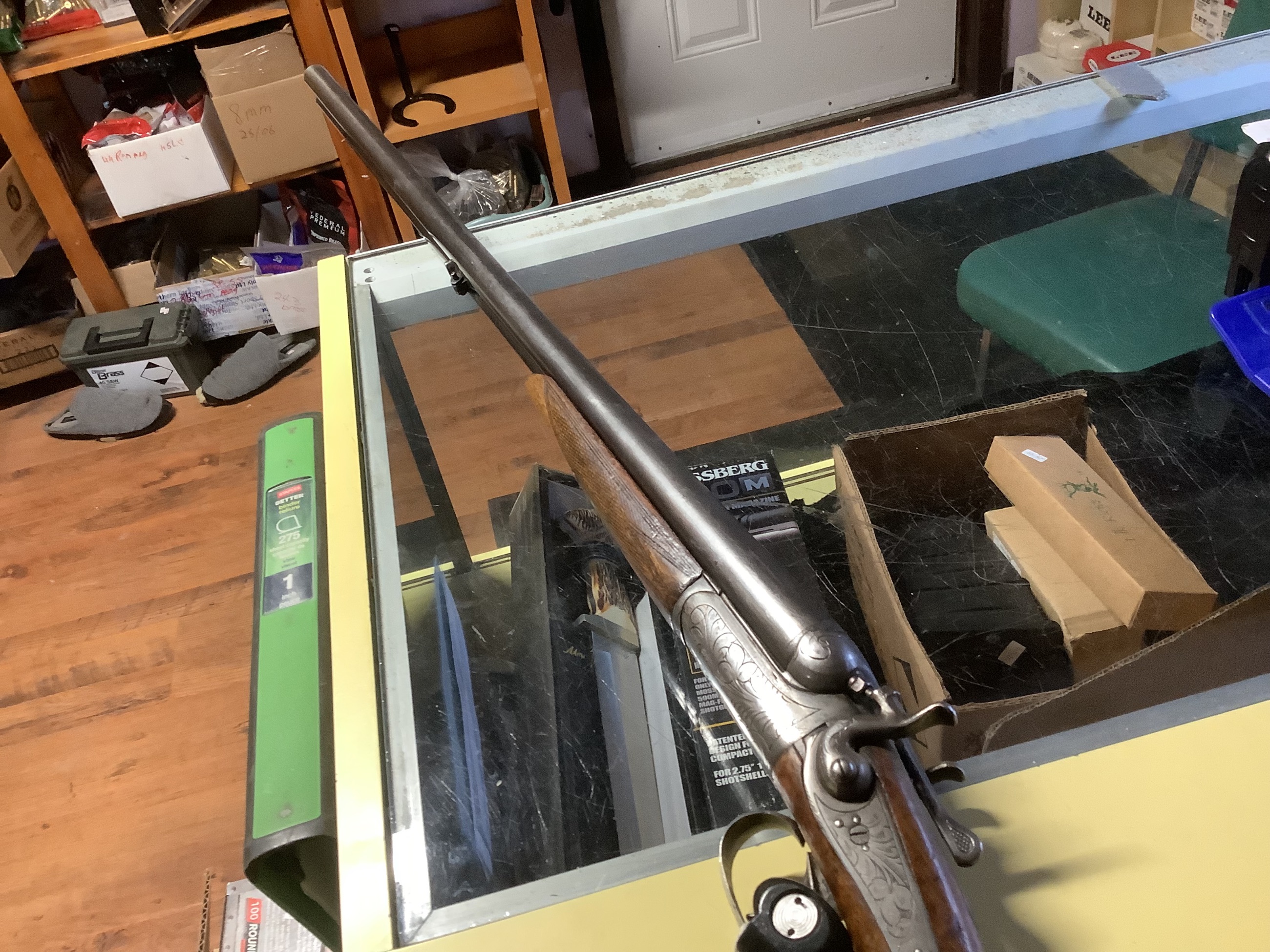 Photo of 12 gauge double barrel shotgun