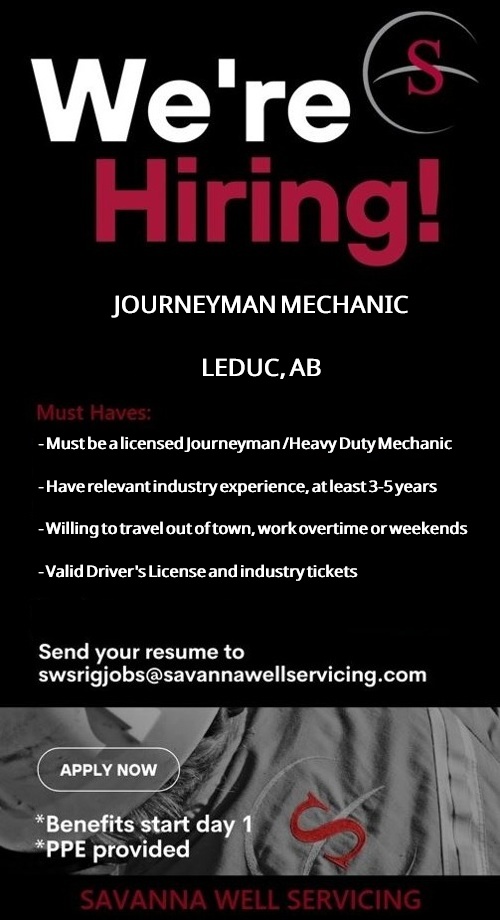 Photo of Journeyman Mechanic - Leduc, AB
