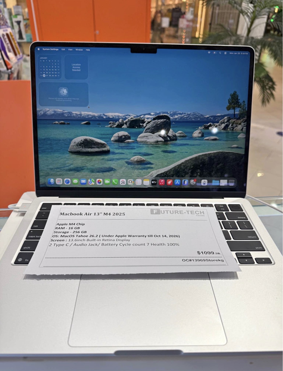 Photo of Apple Macbook Air 13inch M4 Chip 16GB/256GB - Open Box