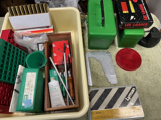 Photo of RCBS Rock Chucker press and "complete 30:06  kit ++"