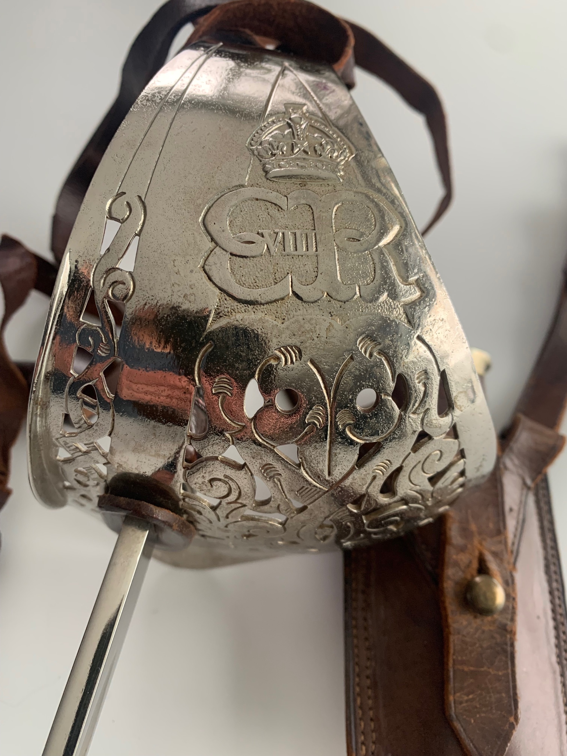 Photo of King Edward VIII British officer's sword