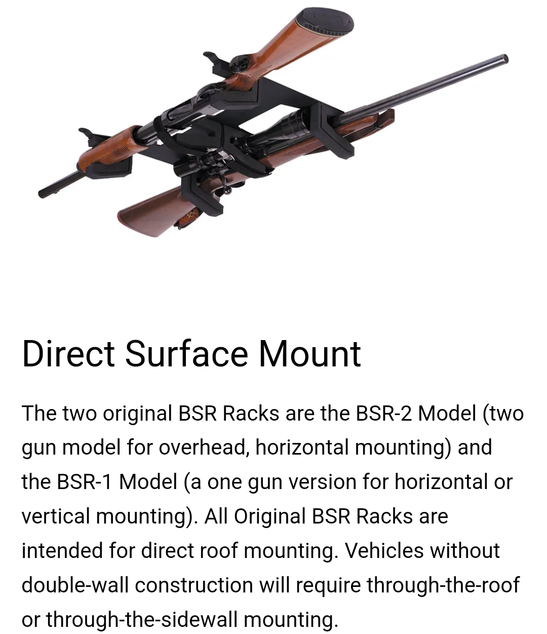 Photo of Roof mount gun rack - sxs 