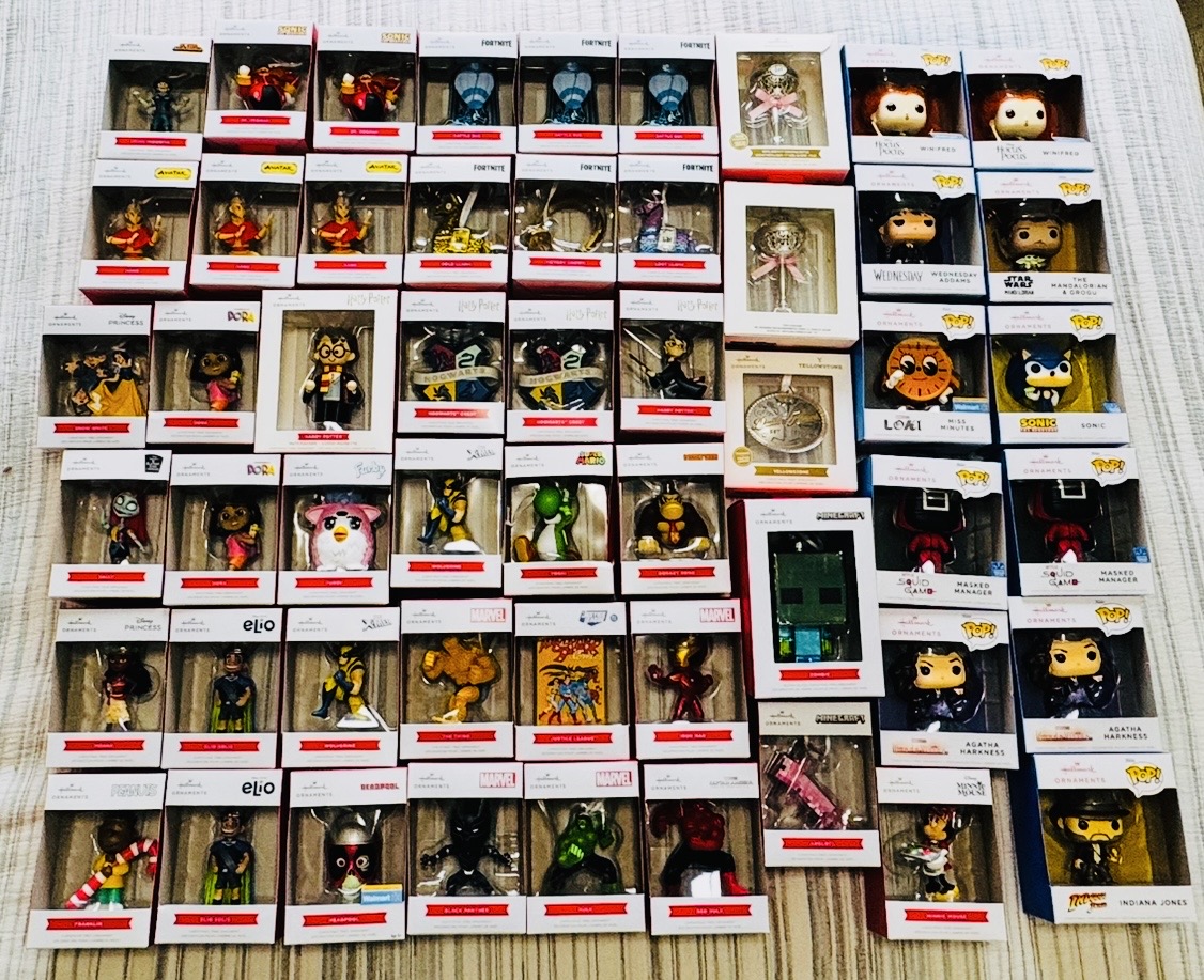 Photo of Hallmark Lot of 160 Christmas Ornaments NEW