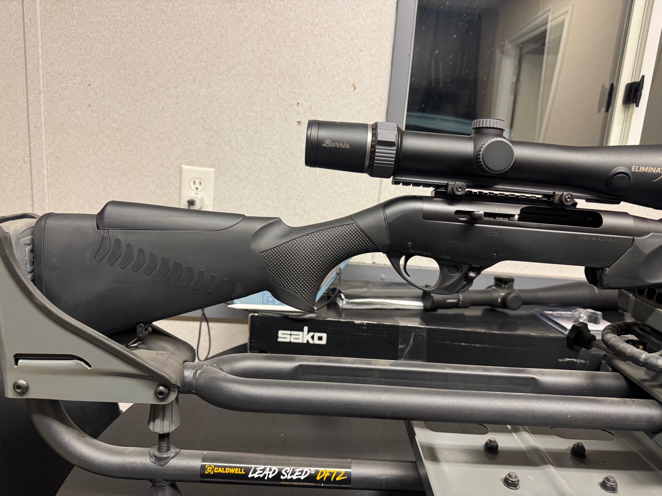 Photo of Benelli R1 (300wm) Semi-Auto with or without Burris Eliminator 5 (5x20x50)