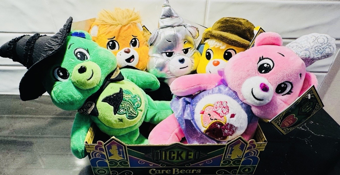 Photo of Wicked Care Bears 9" PLUSH SET of 5 Glinda Elphaba Scarecrow Tinman Lion with rare BOX (100 available)