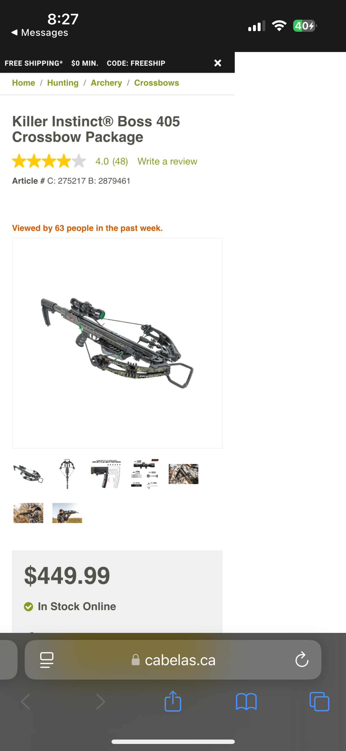 Photo of Killer elite crossbow