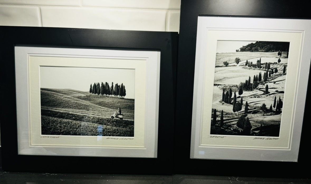 Photo of Italian Raffaele Celentano Signed Prints "Serpentine"/ Vespa Feeling