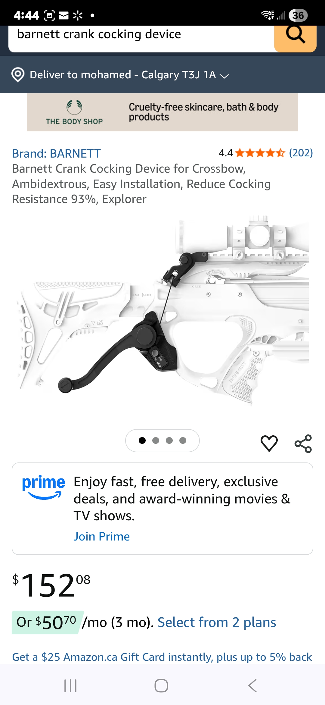 Photo of Barnett Crank Cocking Device for Crossbow, Ambidextrous