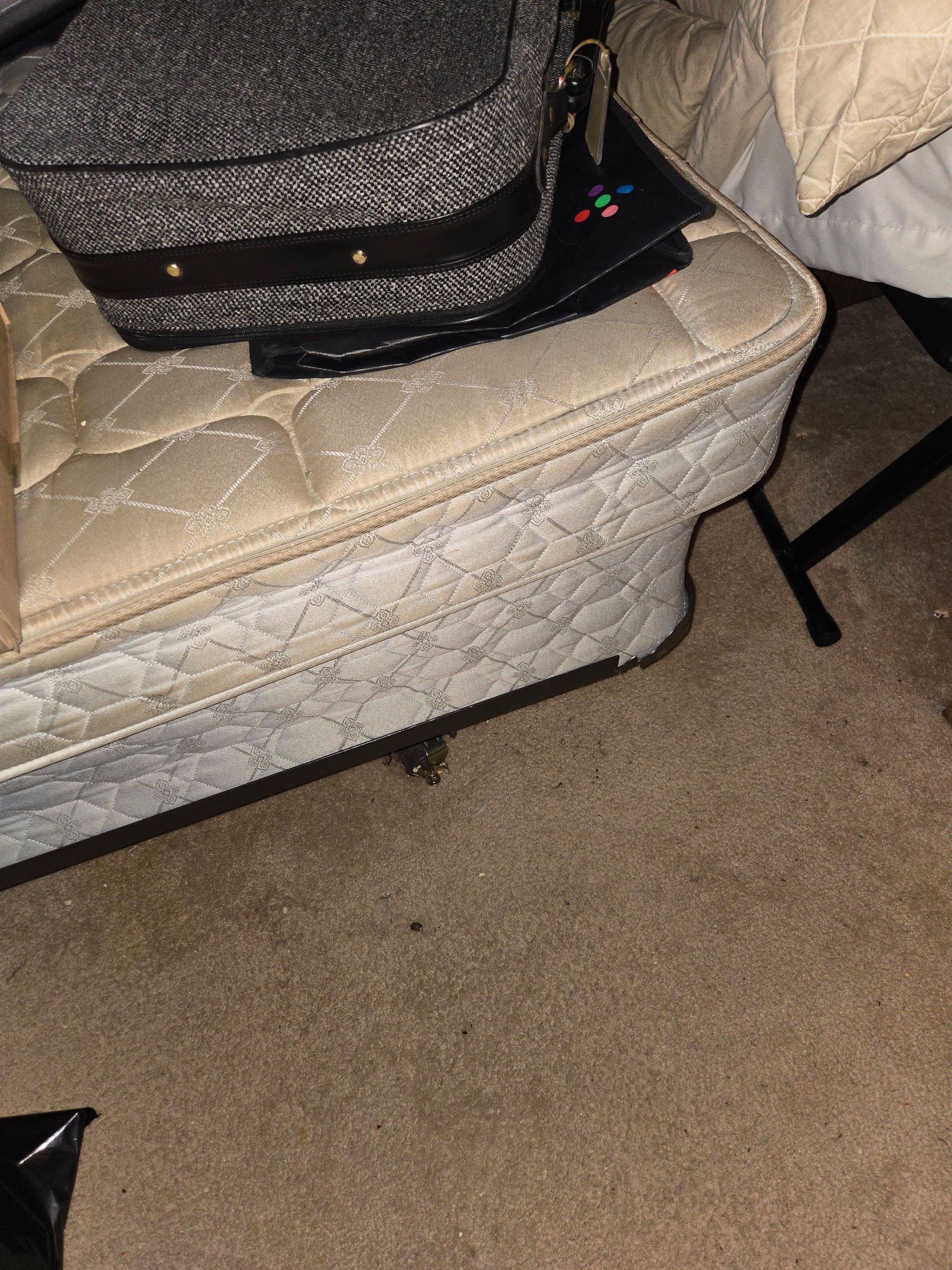 Photo of Twin bed mattress box spring and frame selling all together woodbine sw