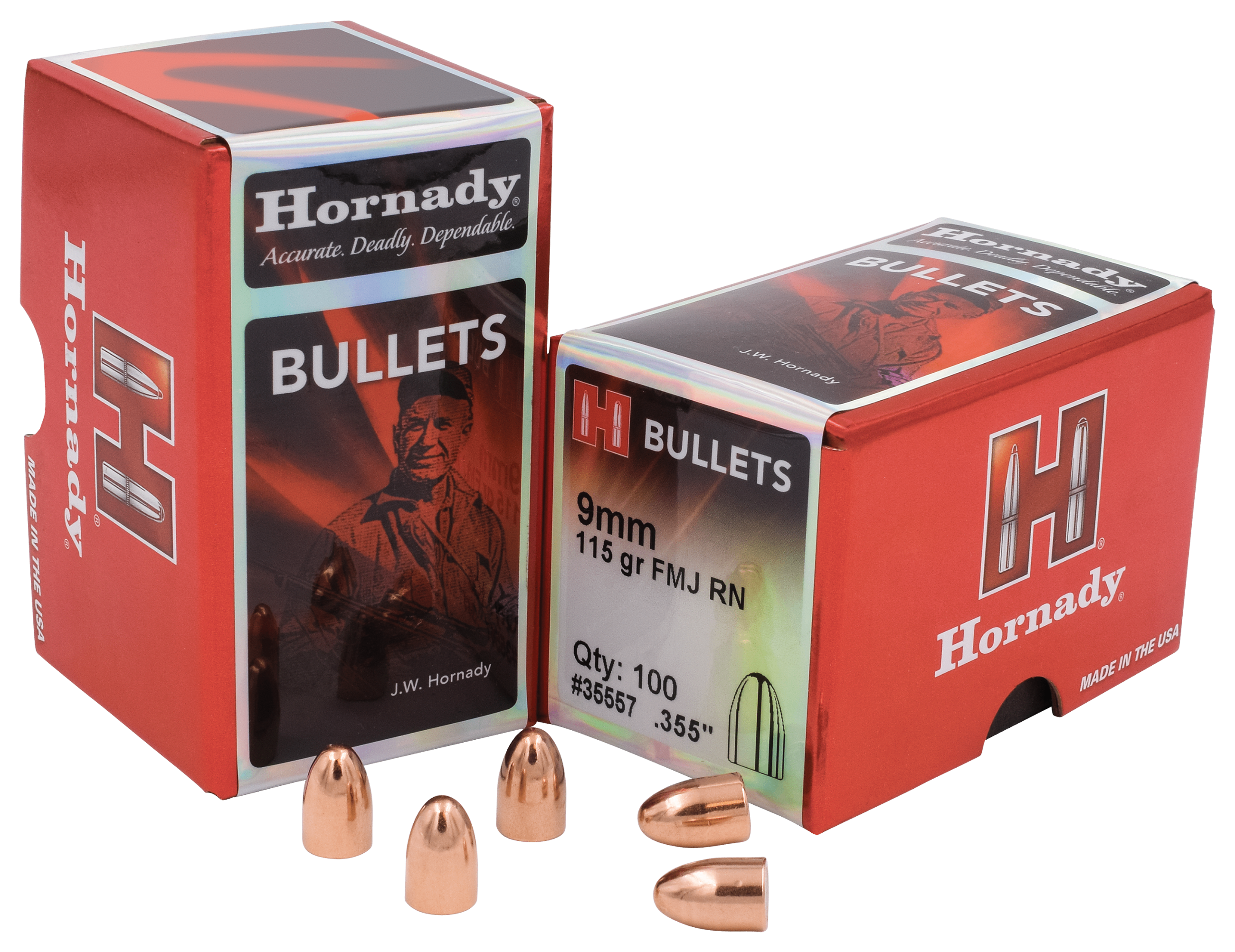 Photo of 9mm FMJ projectiles