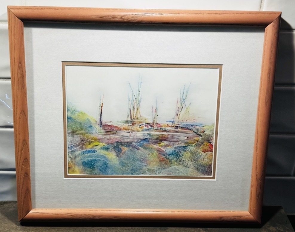 Photo of Linda Swales Encaustic Painting