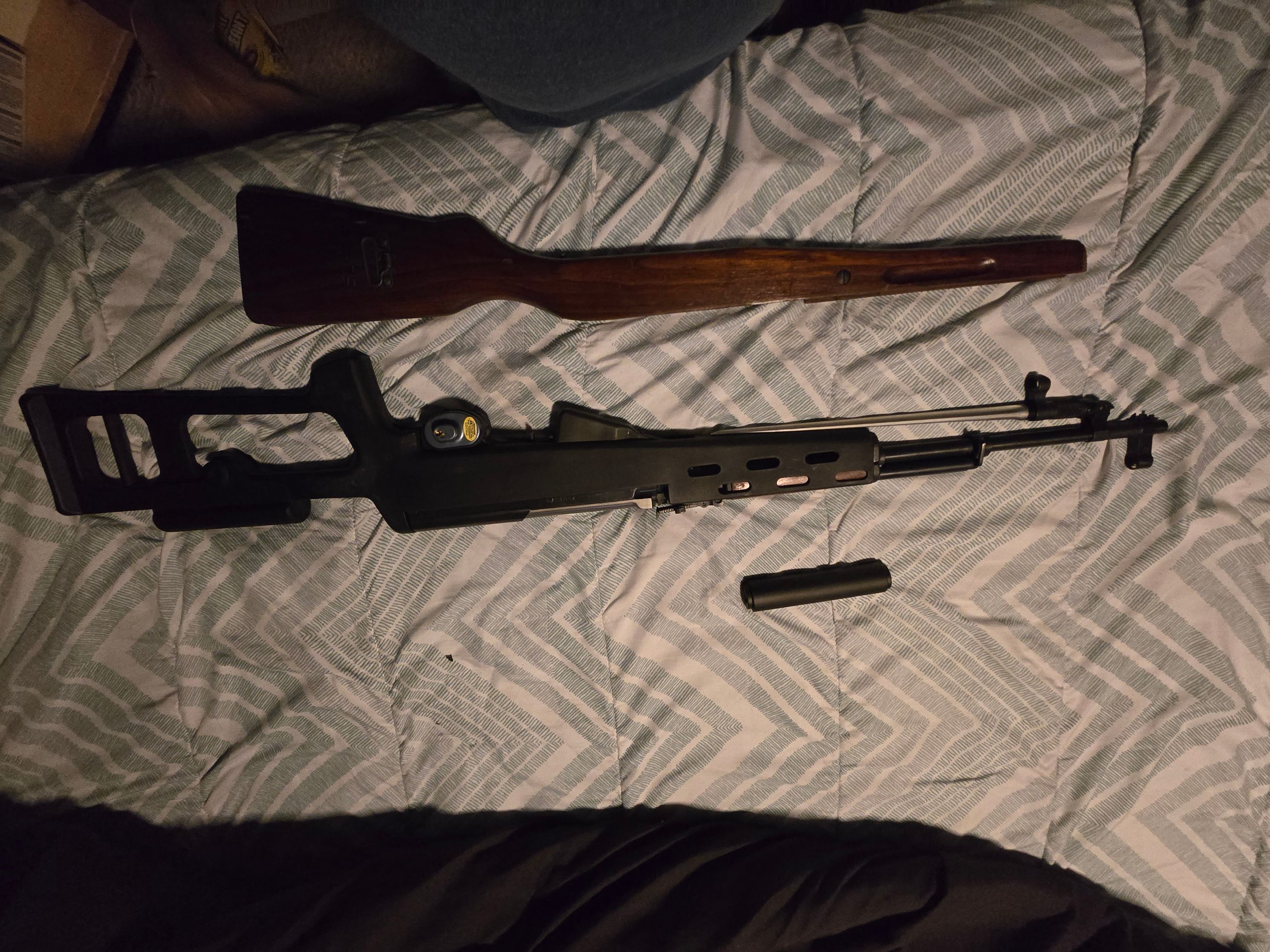 Photo of SKS w/Dragunov stock. Plus approximately 1300 rounds