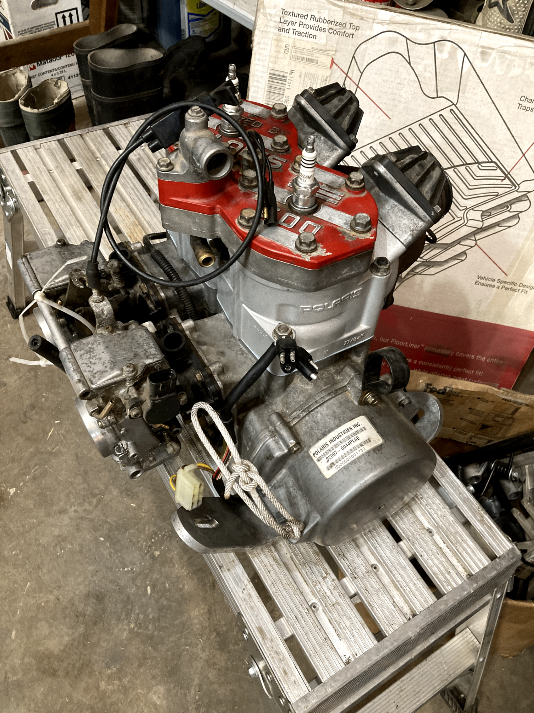 Photo of Polaris 600 Liquid twin engine