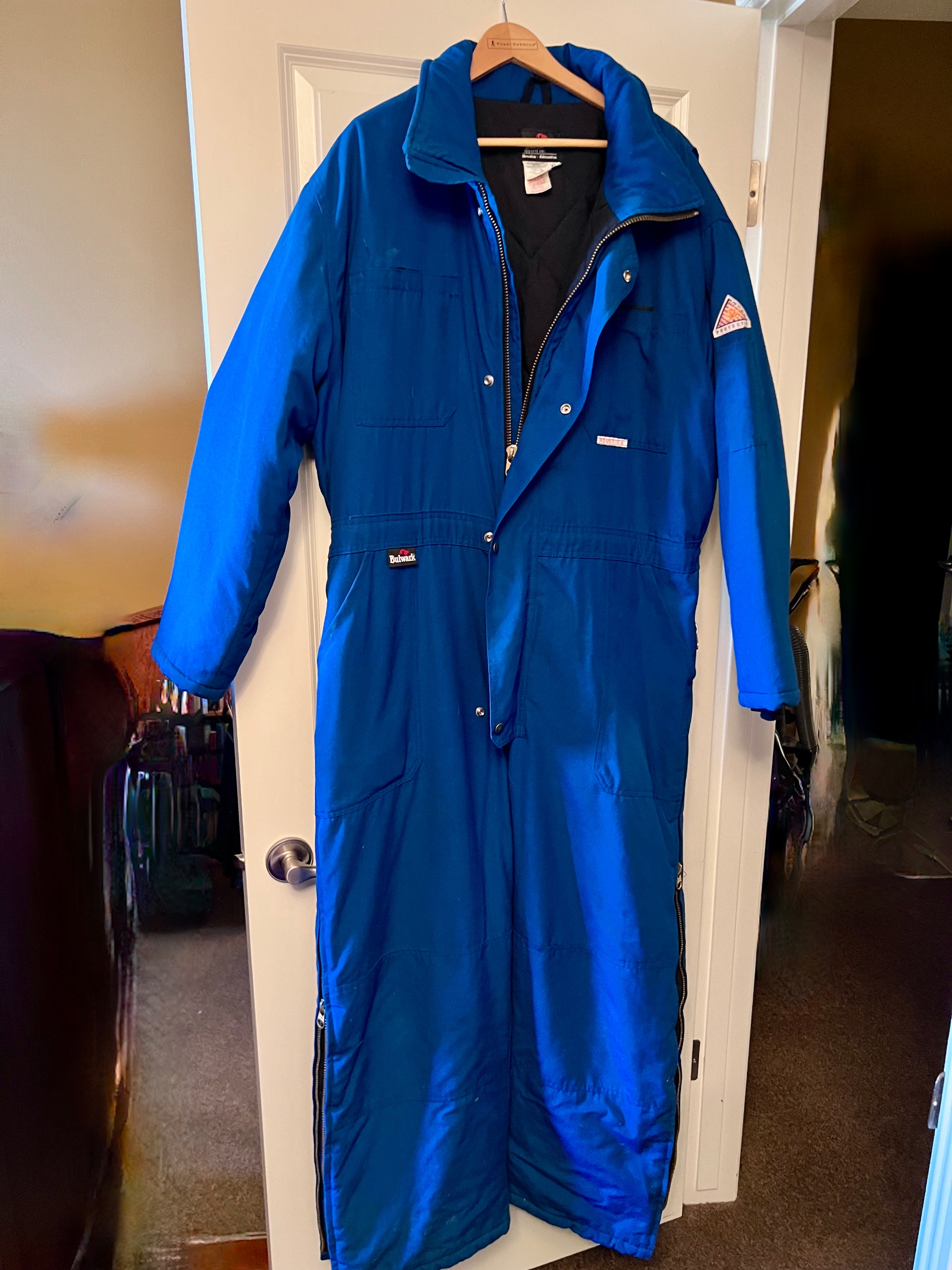 Photo of XL Mens Bulwark insulated coveralls treated with Nomex