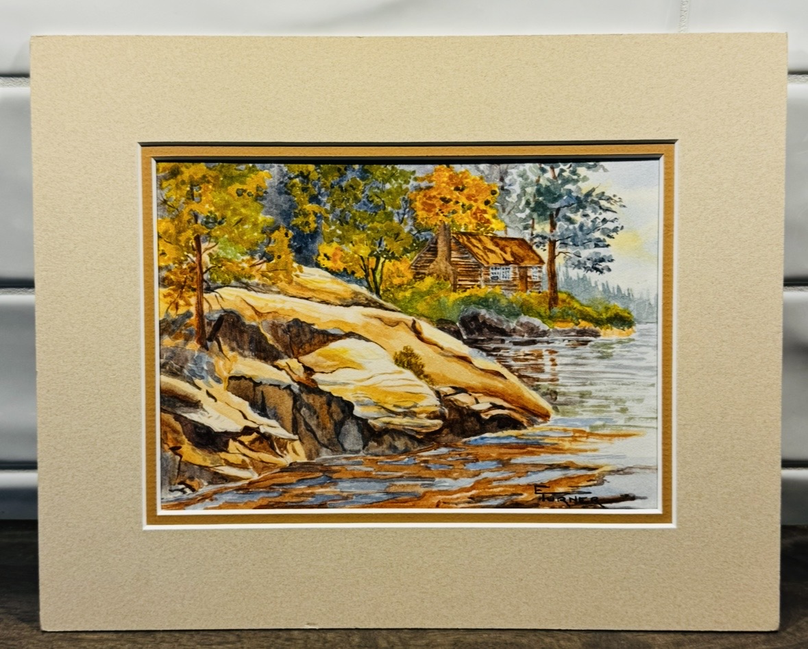 Photo of E Turner Landscape Water color