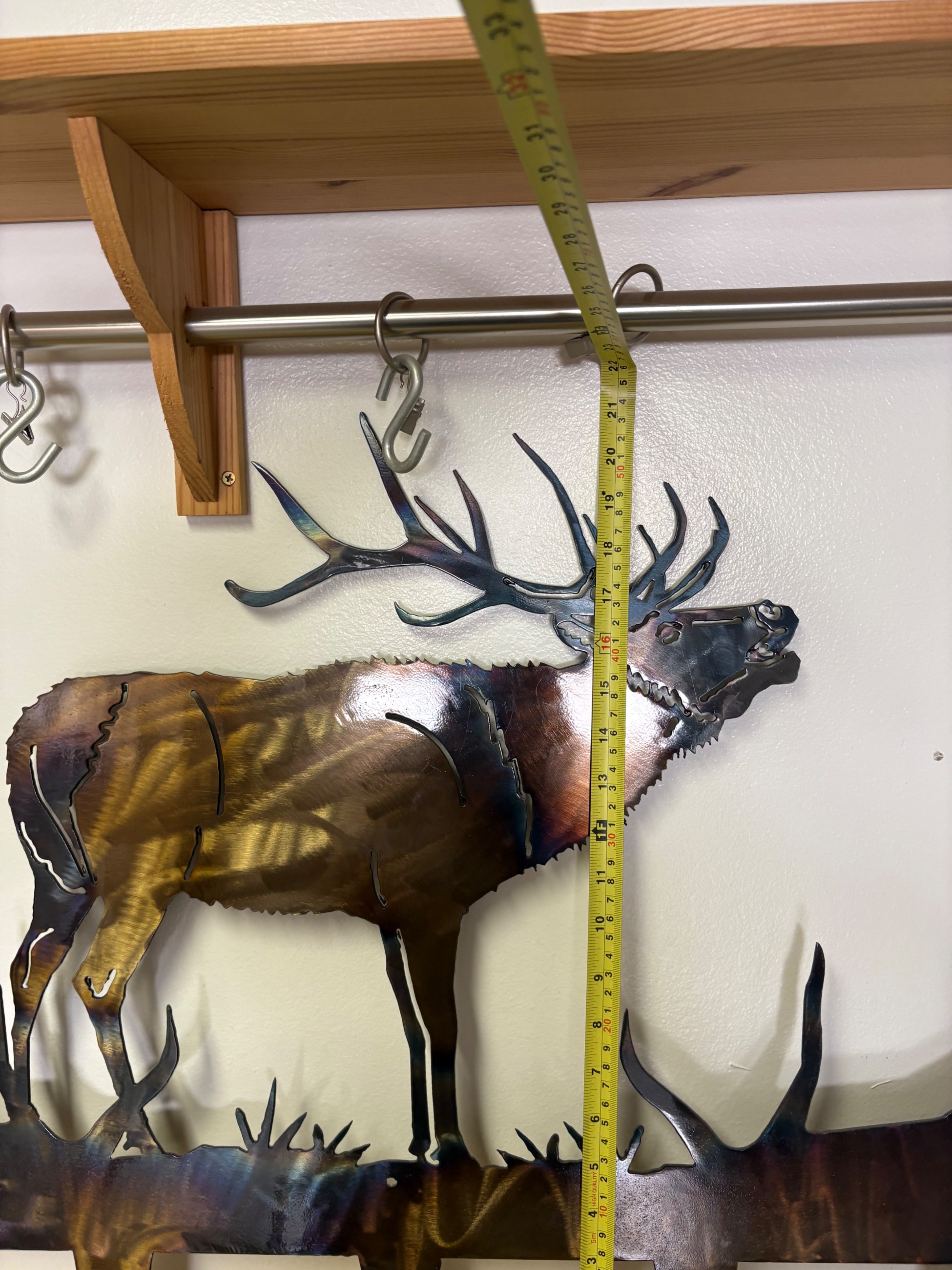 Photo of Collection of metal wildlife art 