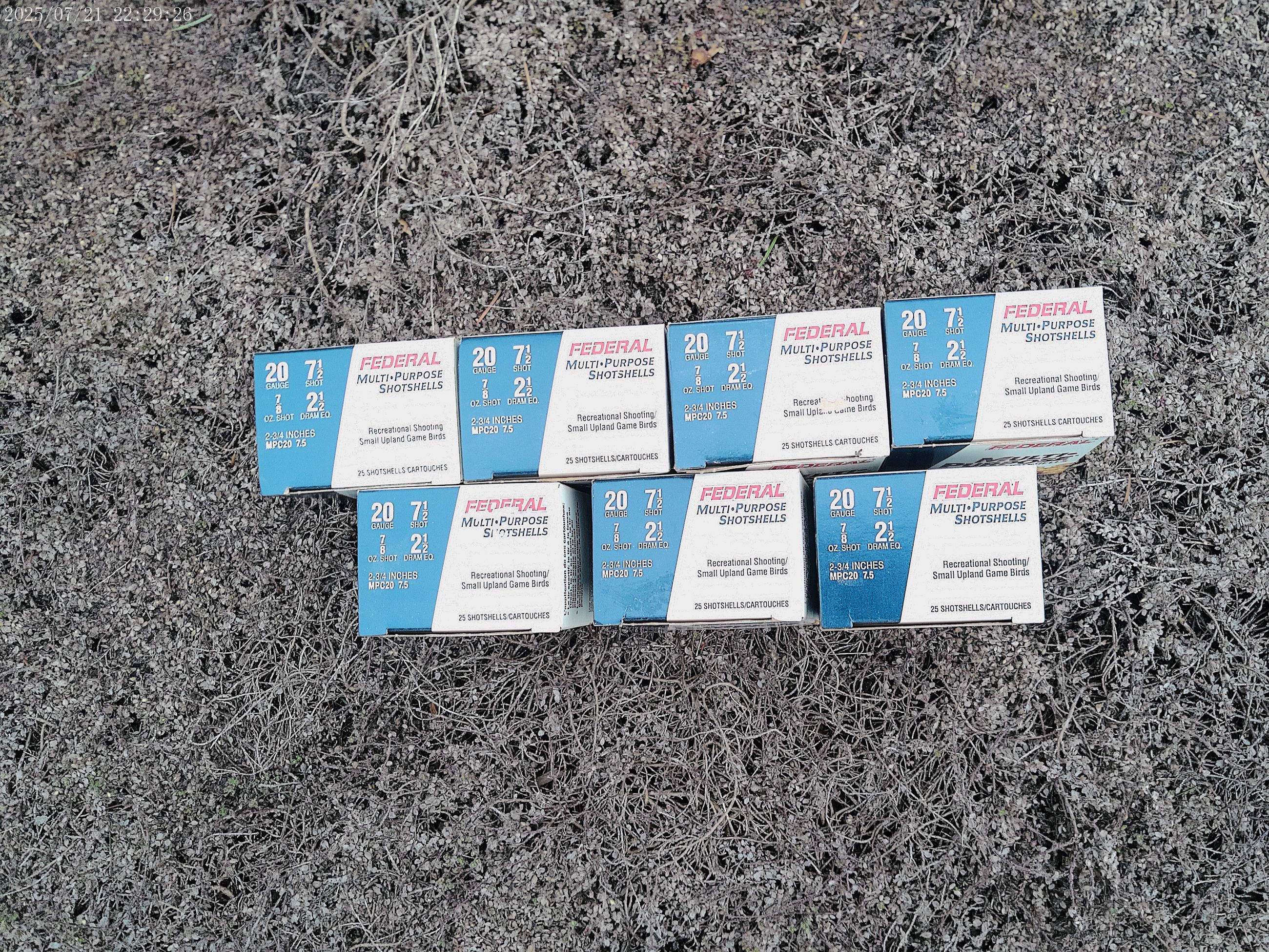 Photo of Federal 20 Gauge ammunition  - Seven Boxes