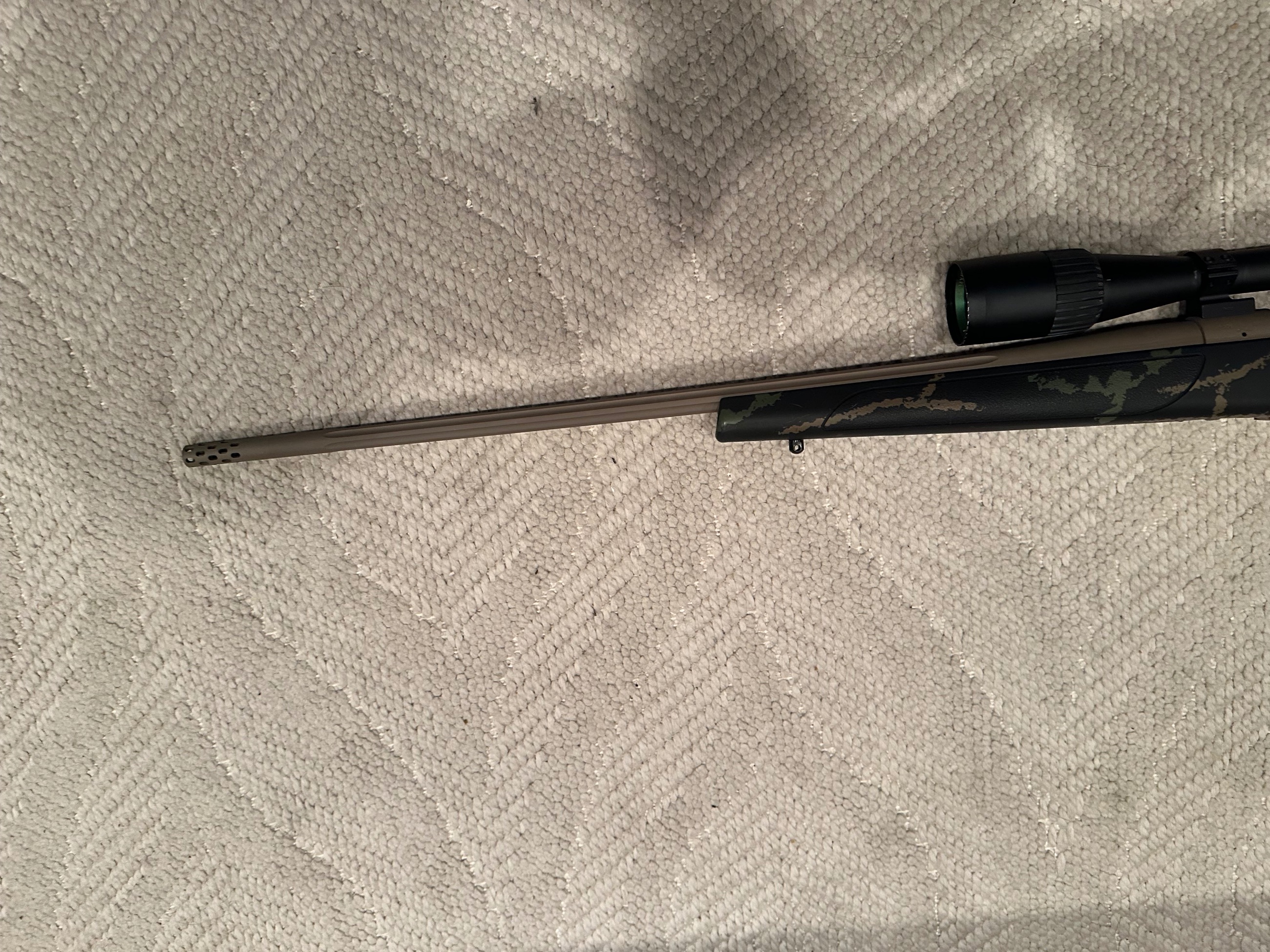 Photo of Weatherby® Vanguard® First Lite Bolt-Action Rifle - 6.5 Creedmoor with Weaver Grand Slam 4.5 - 14 Scope