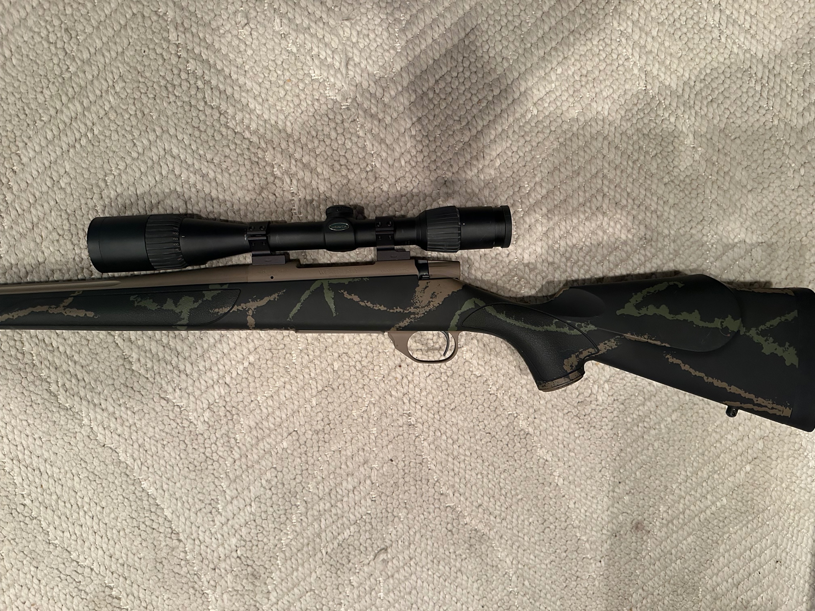 Photo of Weatherby® Vanguard® First Lite Bolt-Action Rifle - 6.5 Creedmoor with Weaver Grand Slam 4.5 - 14 Scope