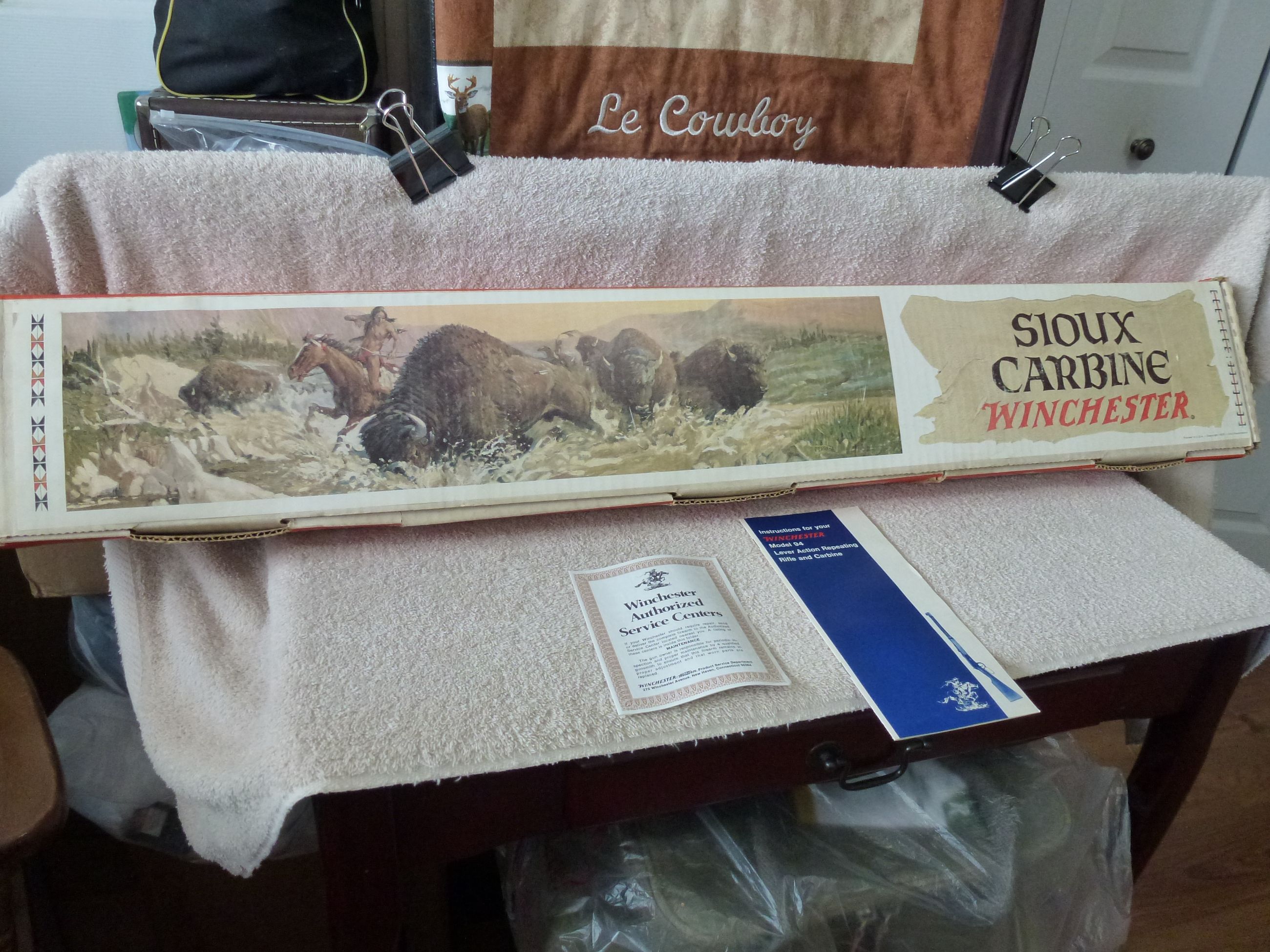 Photo of ***EMPTY BOX for  COMMEMORATIVE WINCHESTER SIOUX***