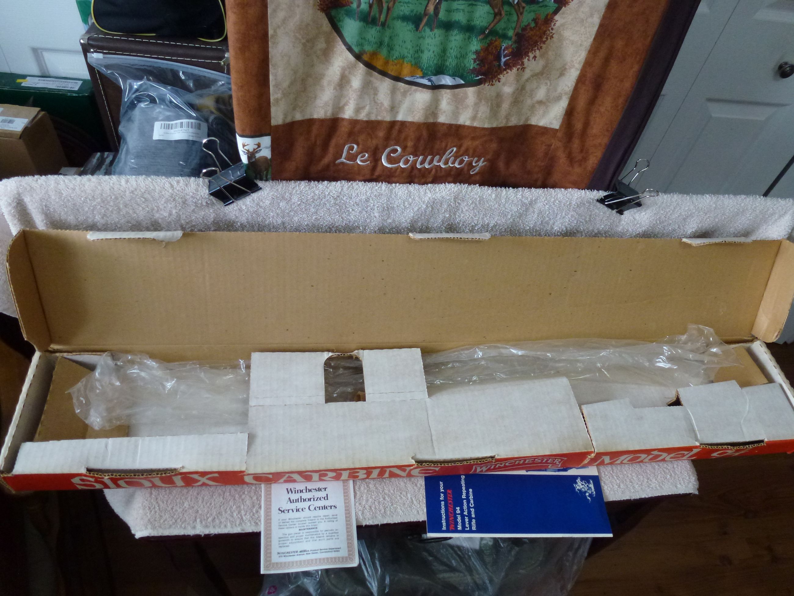 Photo of ***EMPTY BOX for  COMMEMORATIVE WINCHESTER SIOUX***