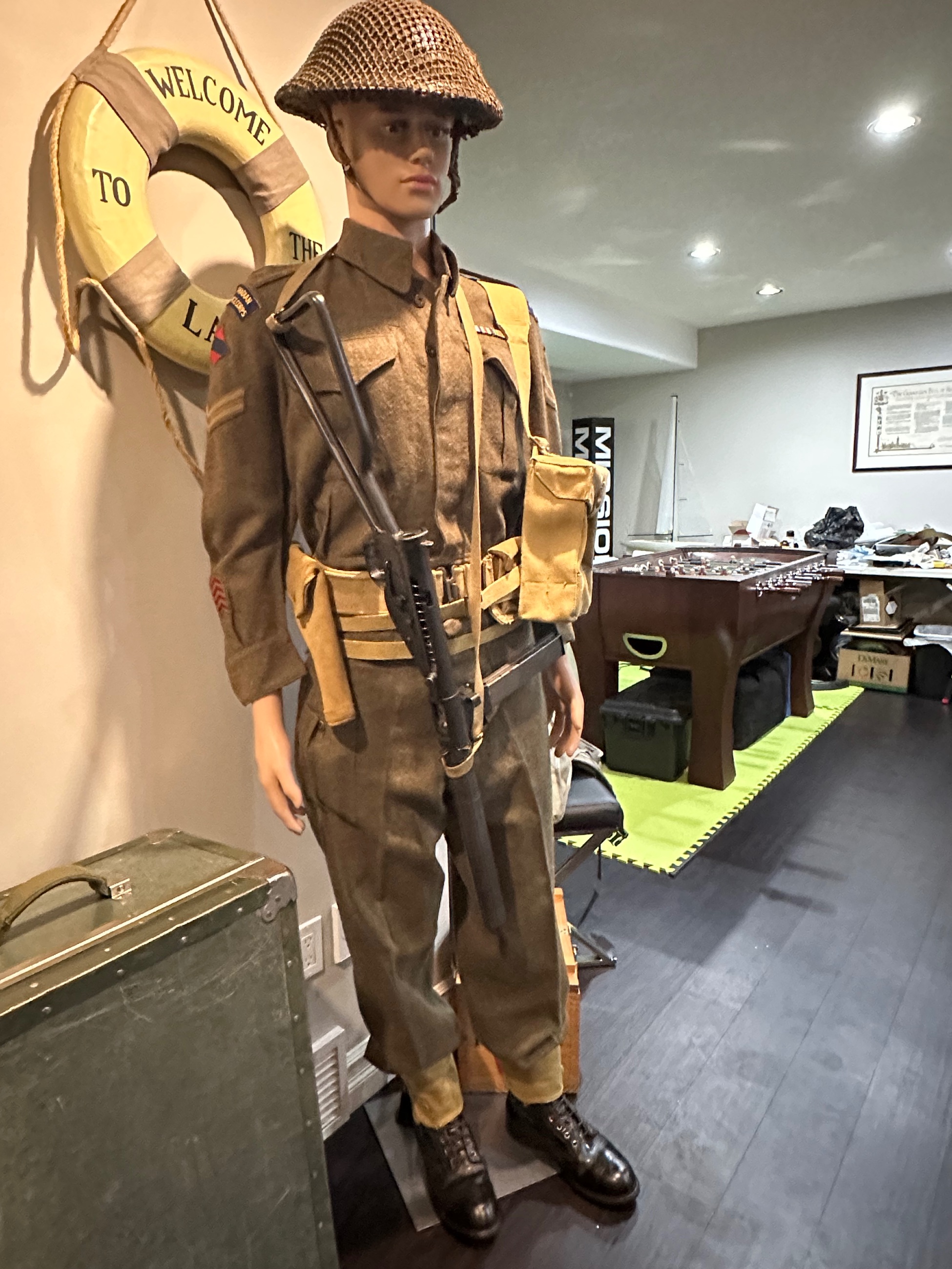 Photo of WW2 1944 Canadian Long Branch Sten Deactivated 