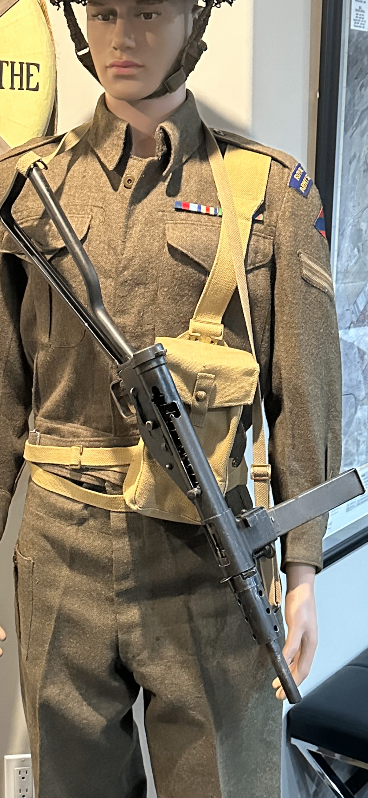Photo of WW2 1944 Canadian Long Branch Sten Deactivated 