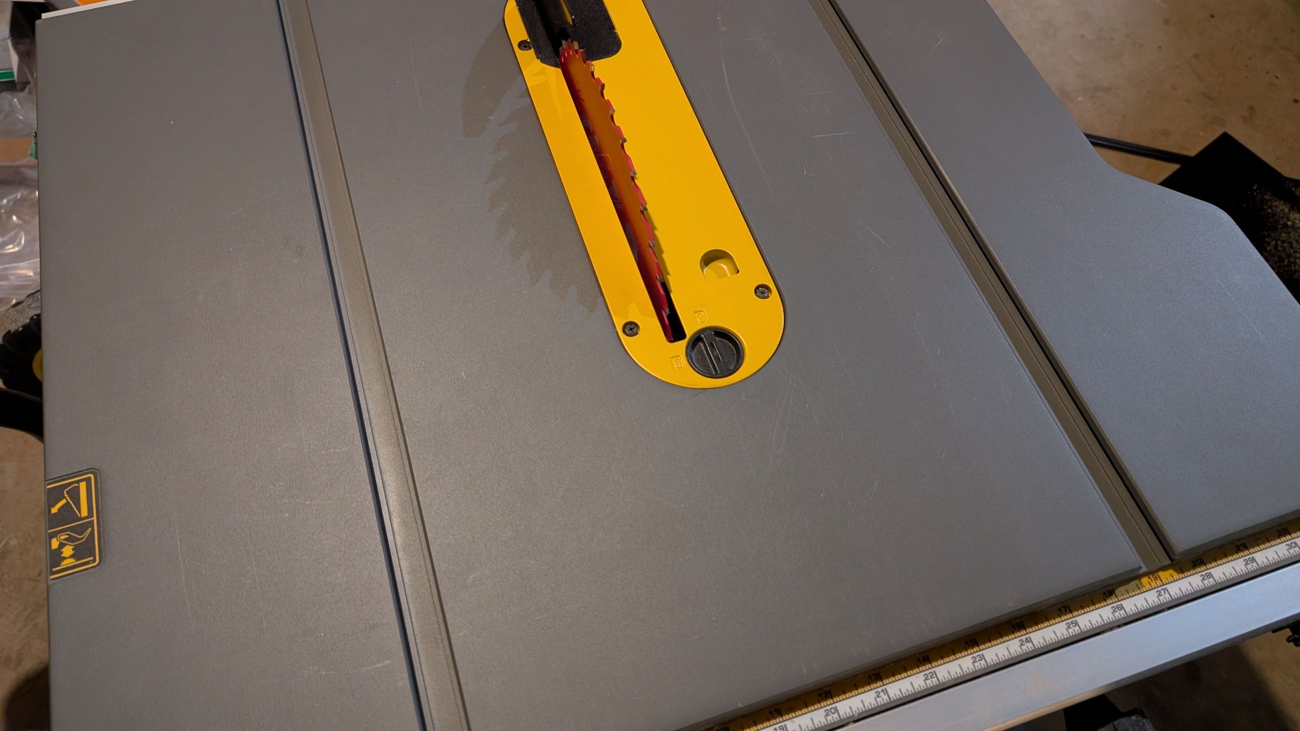 Photo of DeWalt table saw