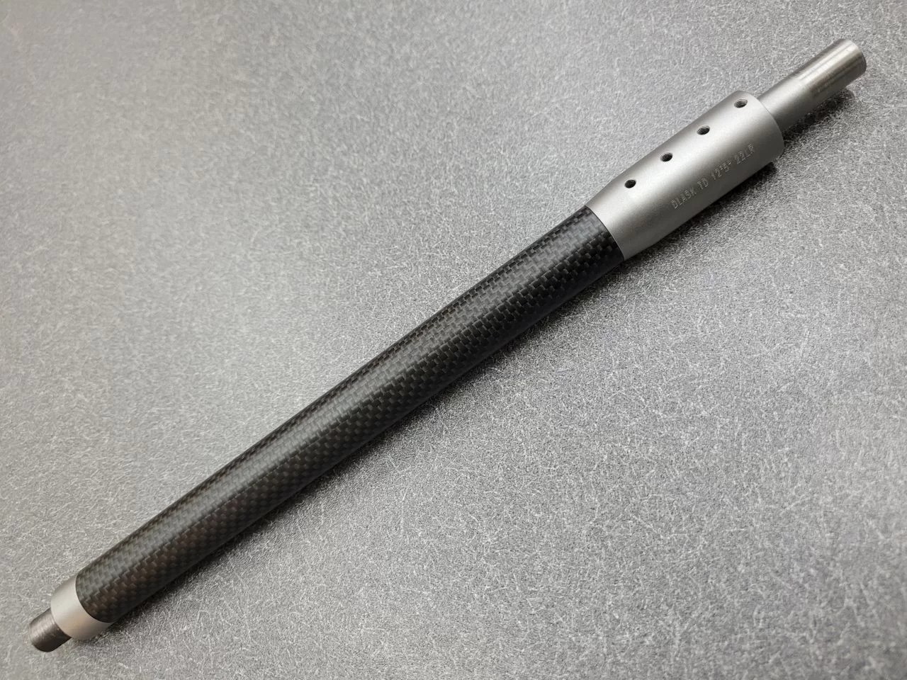 Photo of Dlask Arms Corp. 9″ SS Carbon Fiber Barrel for Takedown 10/22