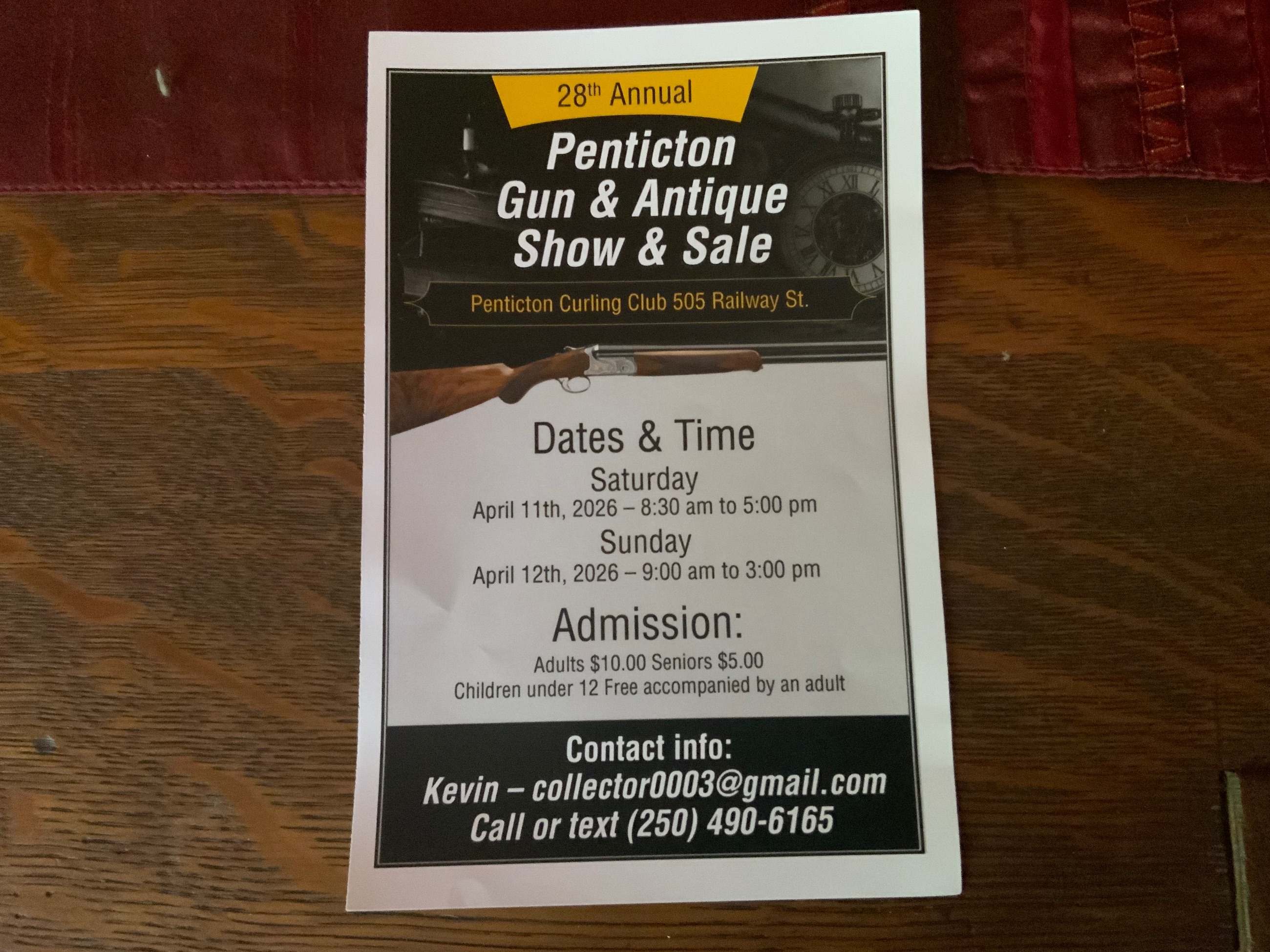 Photo of Penticton Gun & Antique Show APRIL 11 & 12  2026