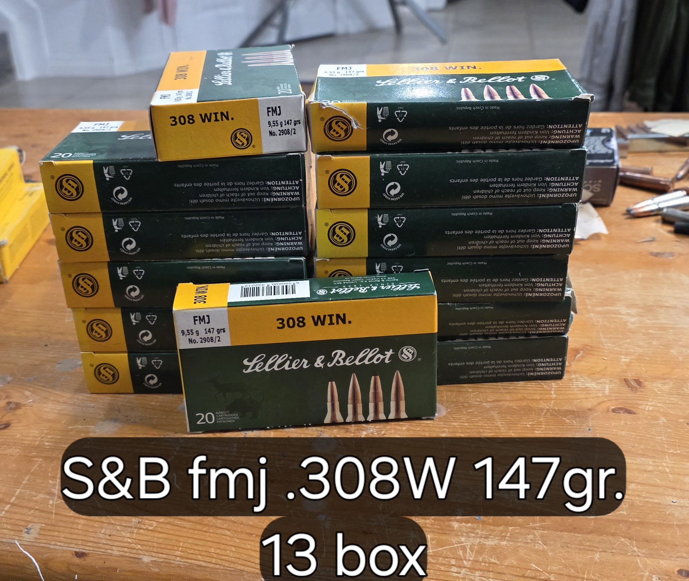 Photo of Seller & Bellot 308W. 147gr. fmj.