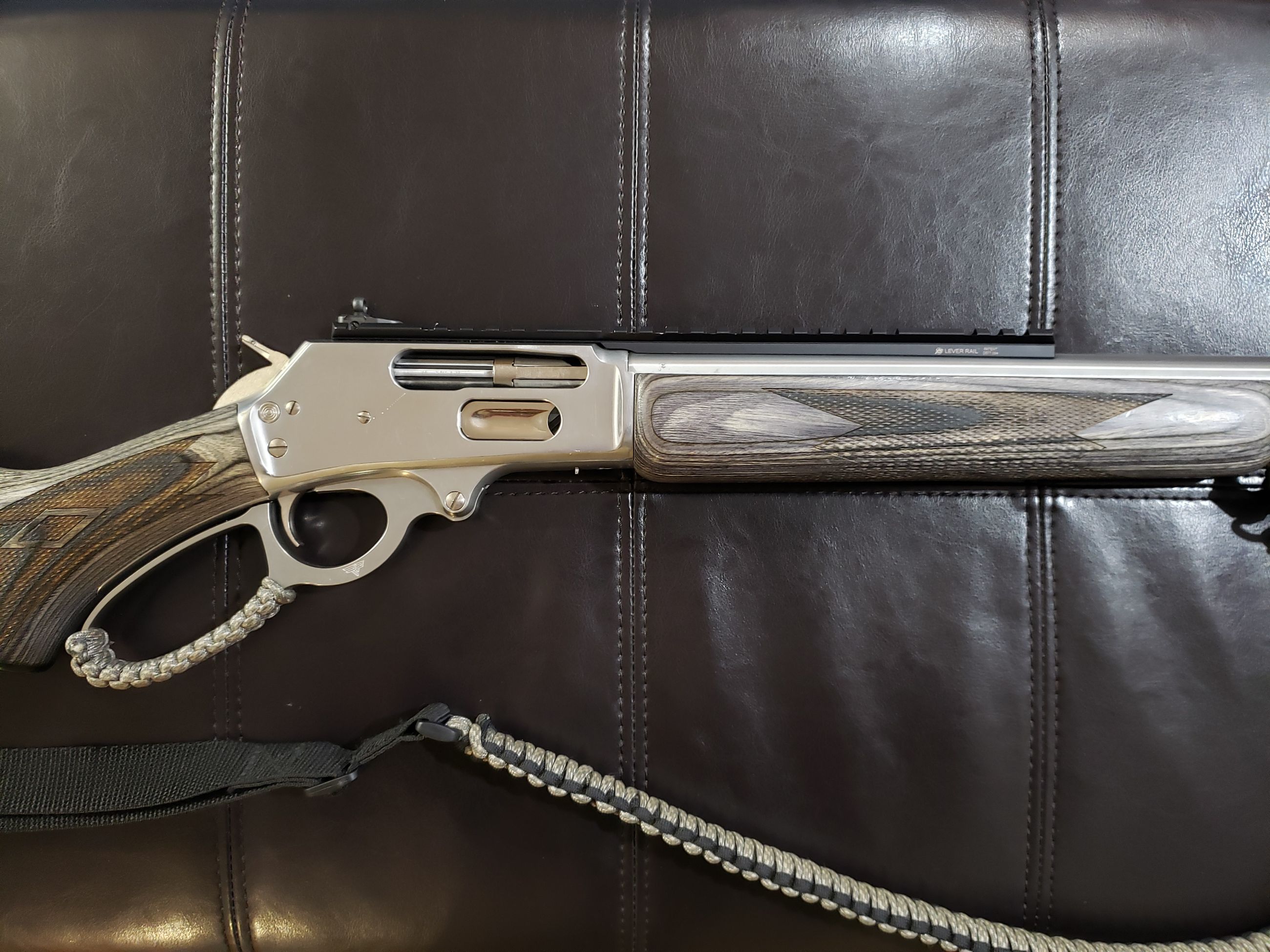 Photo of Marlin 1895 SBL (Stainless/Laminate) .45-70 Govt. Lever-Action Rifle (w/ Sling)