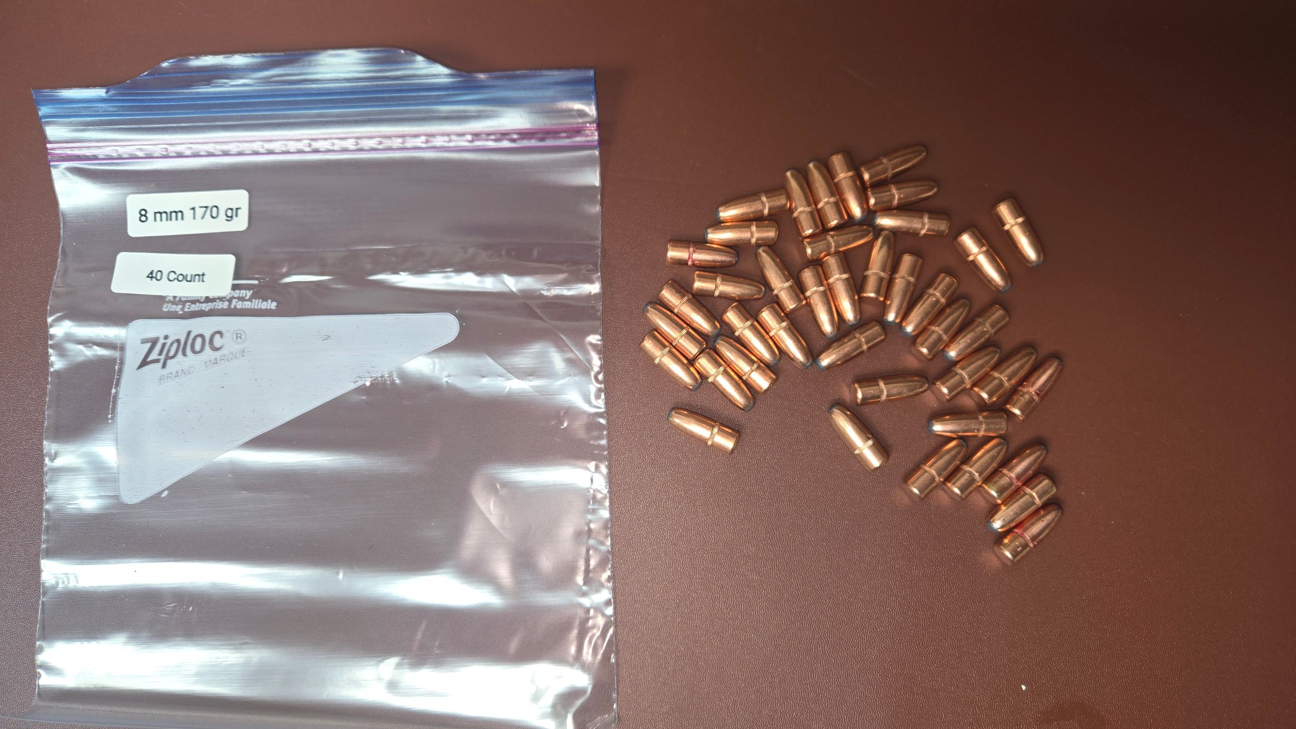 Photo of 8mm 170 gr round nose Bullets 