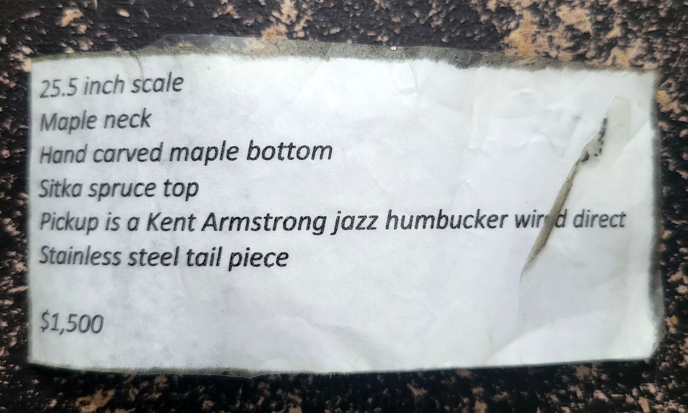 Photo of Handcarved Electric Guitar (READ DESCRIPTION BEFORE CONTACTING)