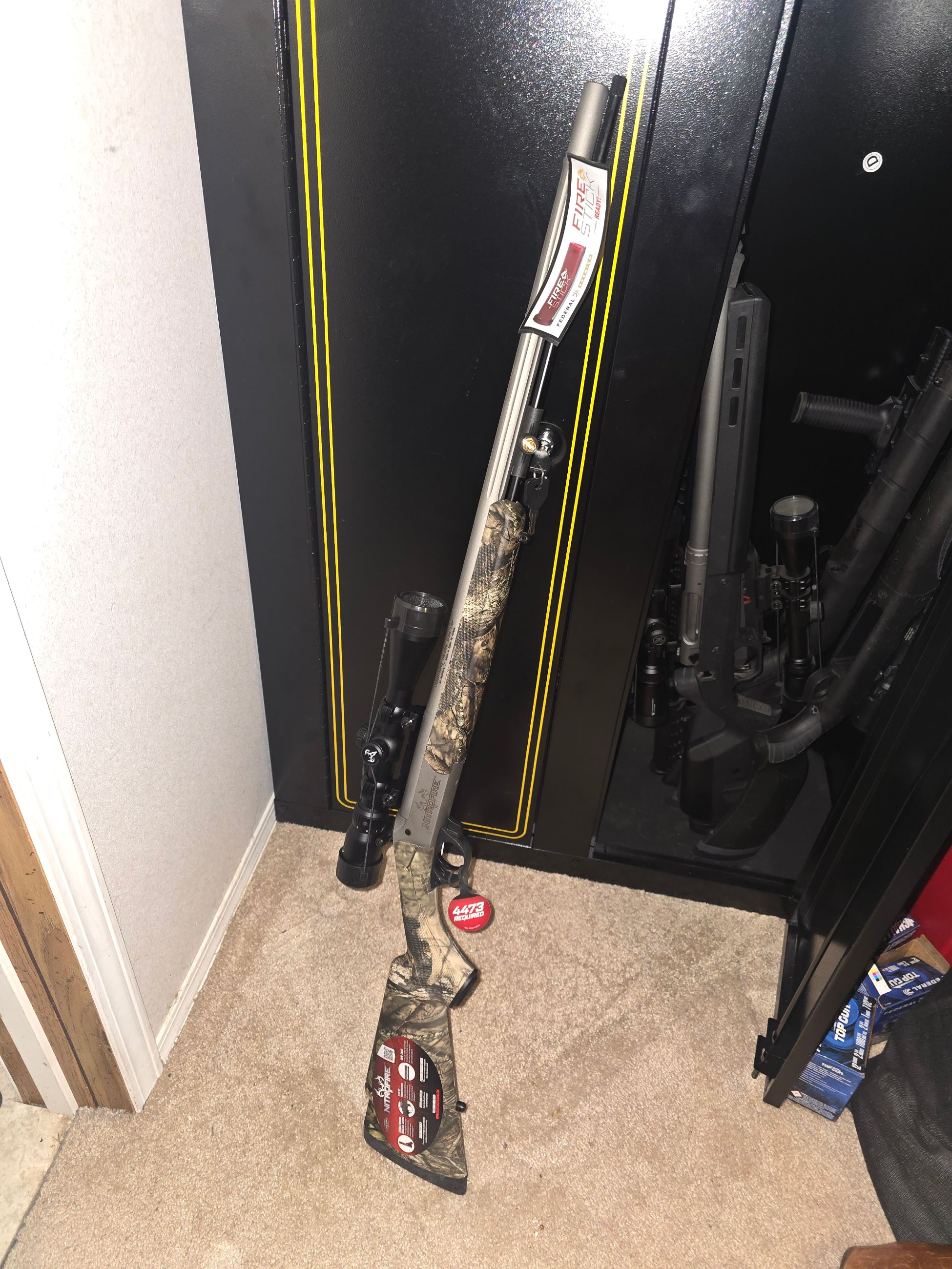 Photo of Traditions Nitrofire Firestick stainless .50 cal muzzleloader with 3-9x40 optics will look at all trades. 