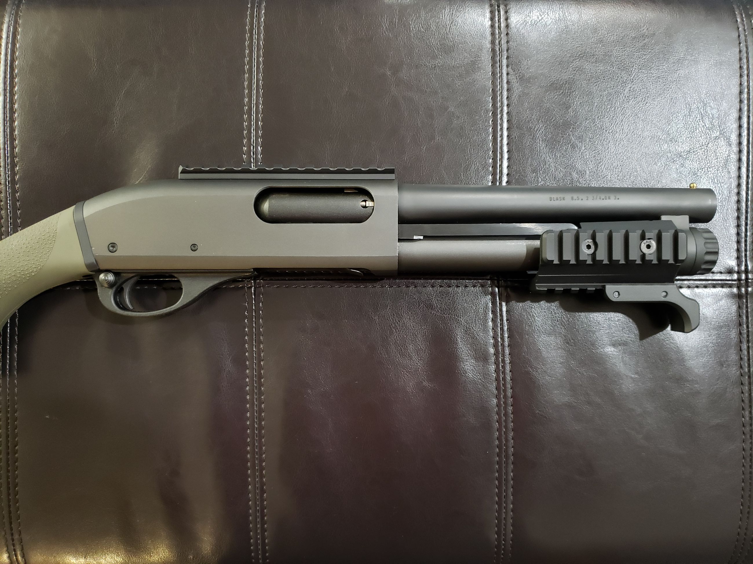 Photo of *Brand New* Dlask Remington 870 "Shorty" 8.5" Pump-Action Shotgun (OD Green) *Non-Restricted*
