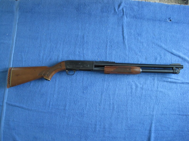 Photo of Ithaca Model 37 D.S. Police Special 12Ga pump shotgun. 
