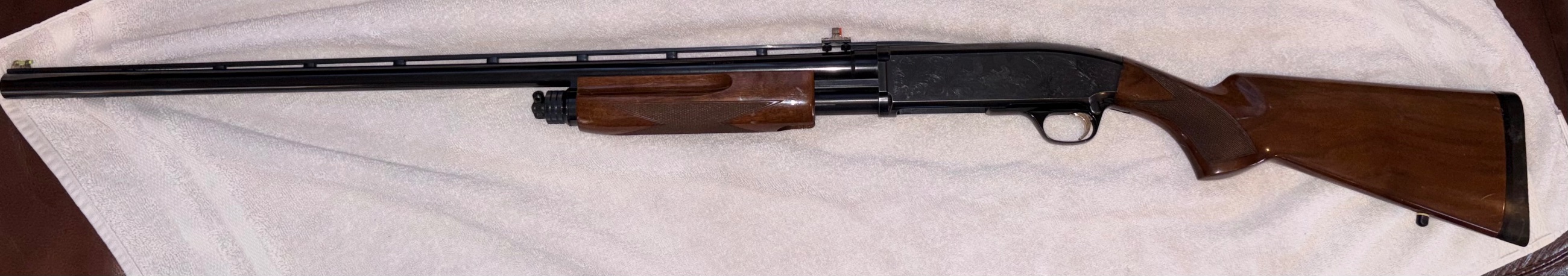 Photo of 12 gauge Browning BPS field model with engraving