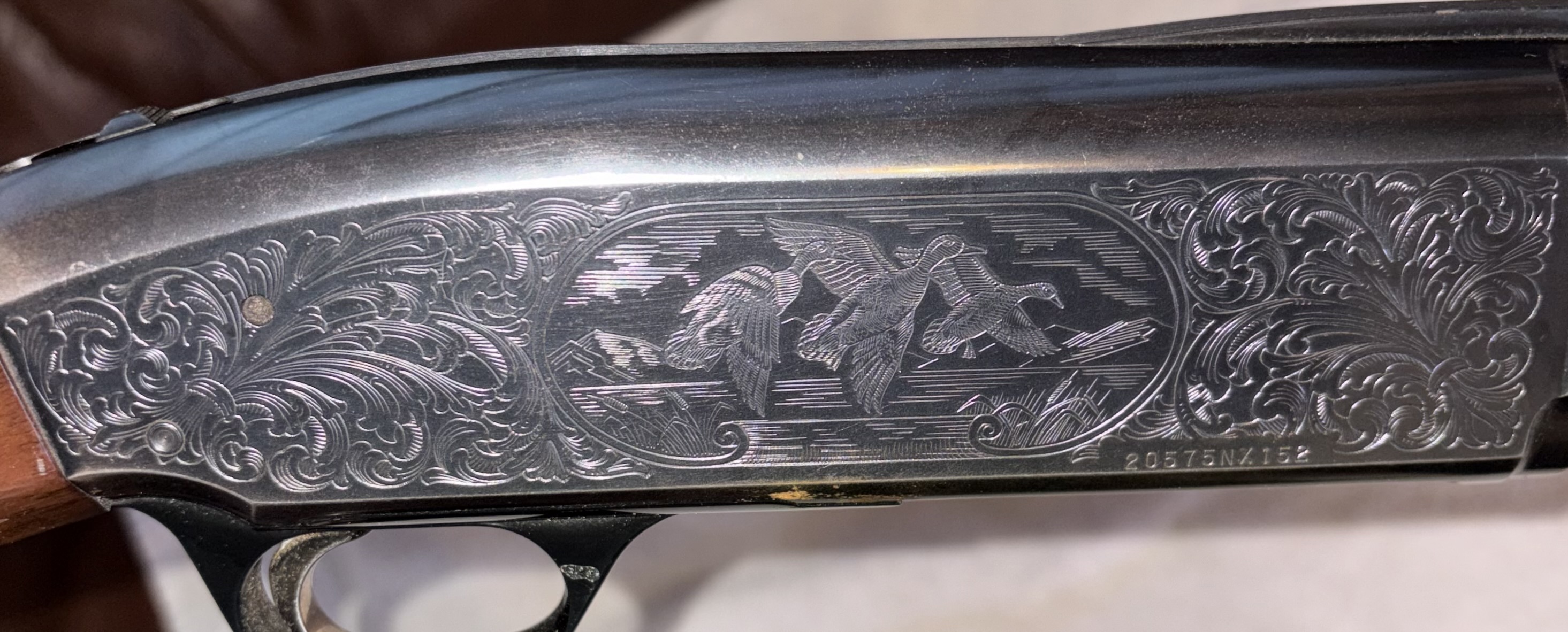 Photo of 12 gauge Browning BPS field model with engraving