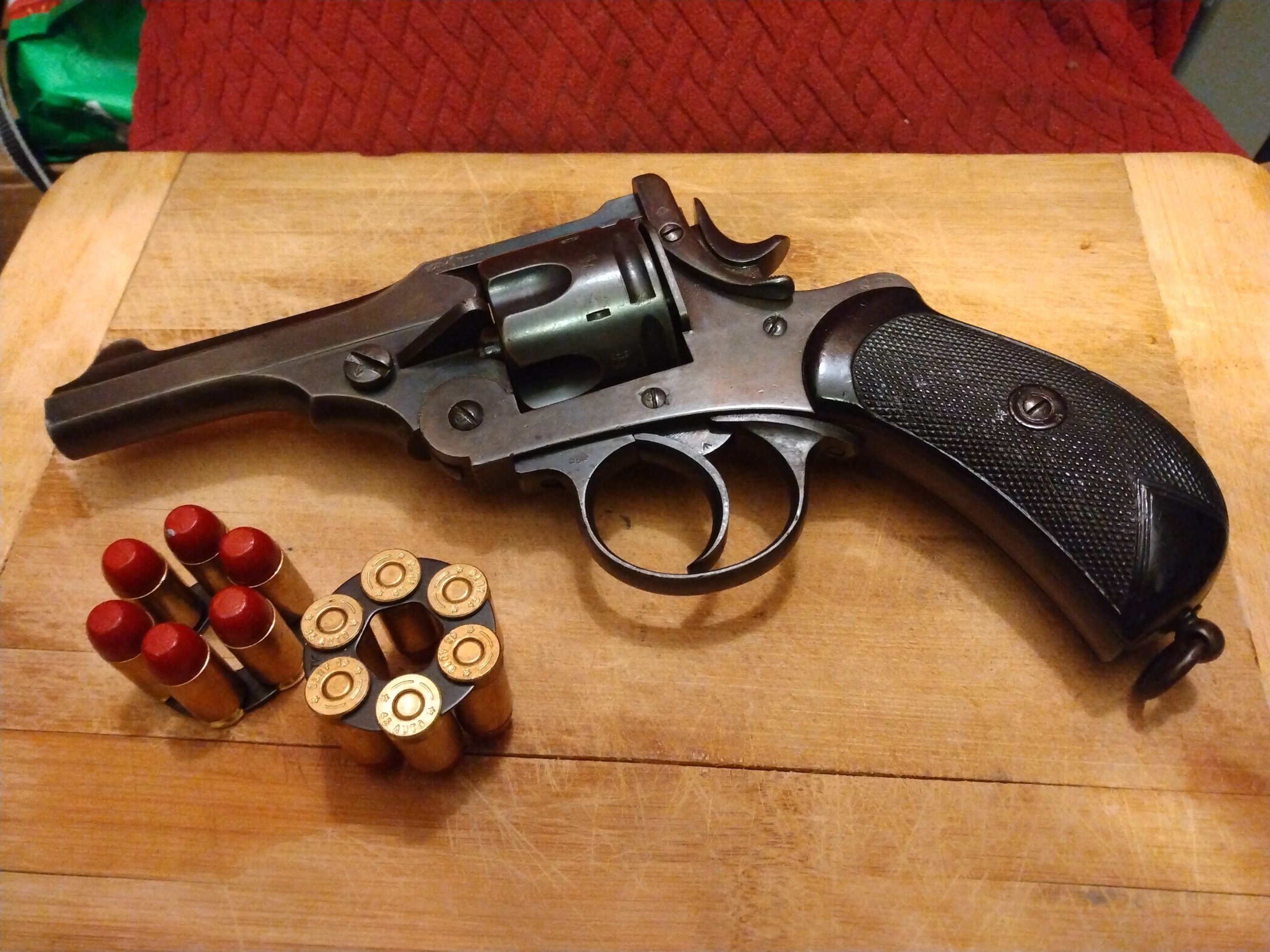 Photo of Webley Mark1  British Service Navy Revolver .45 ACP/45 Auto rim/ 455 Webley. $4200