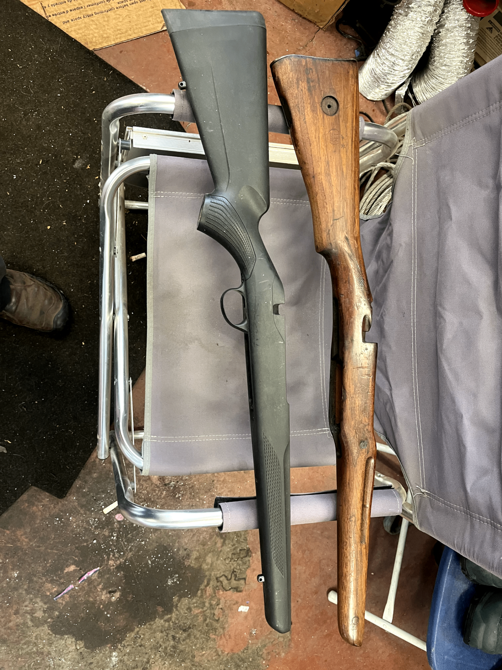 Photo of Rifle Stocks. Enfield and Tikka factory