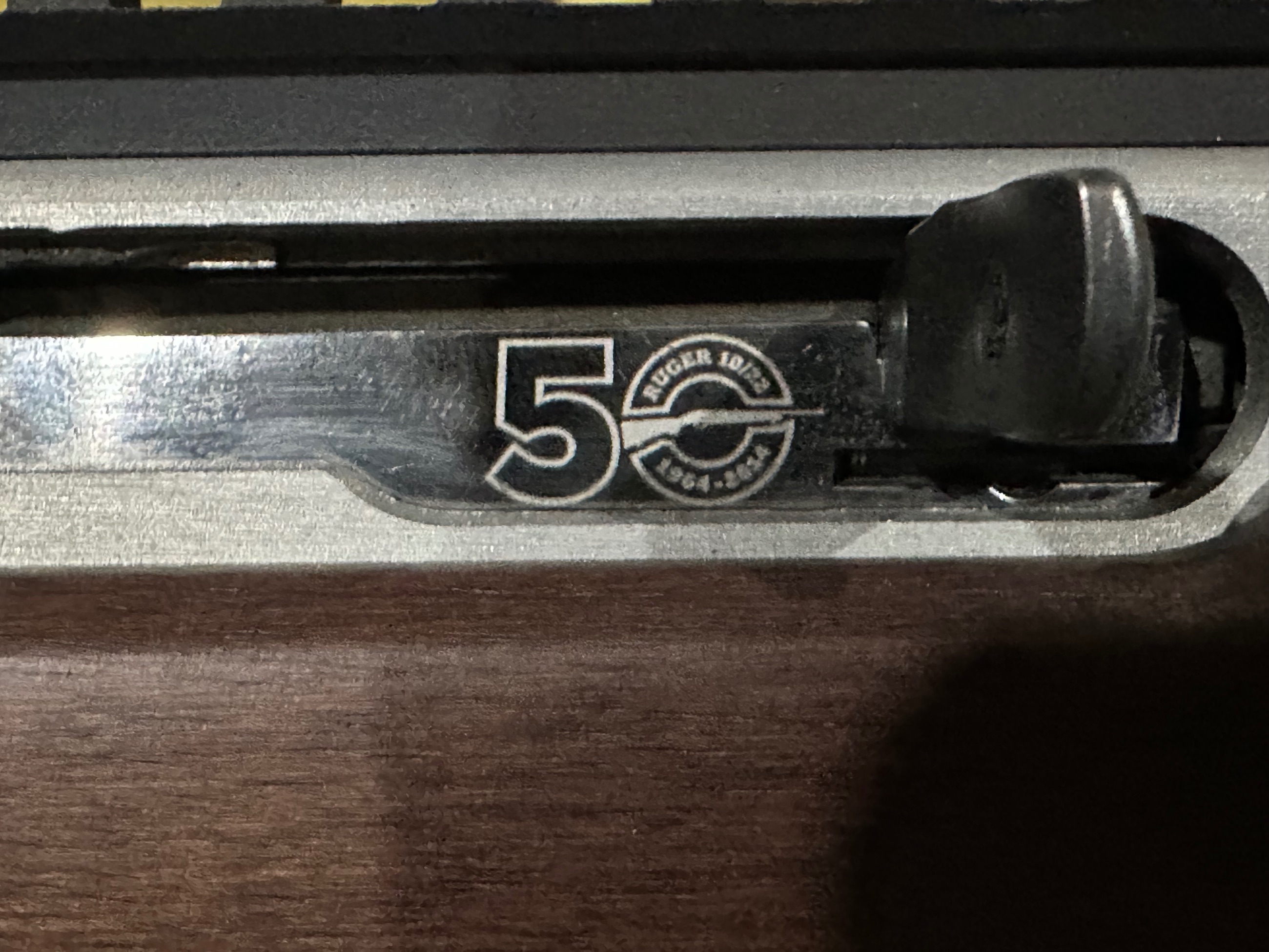 Photo of Ruger Custom folding take down 50 anniversary 10/22