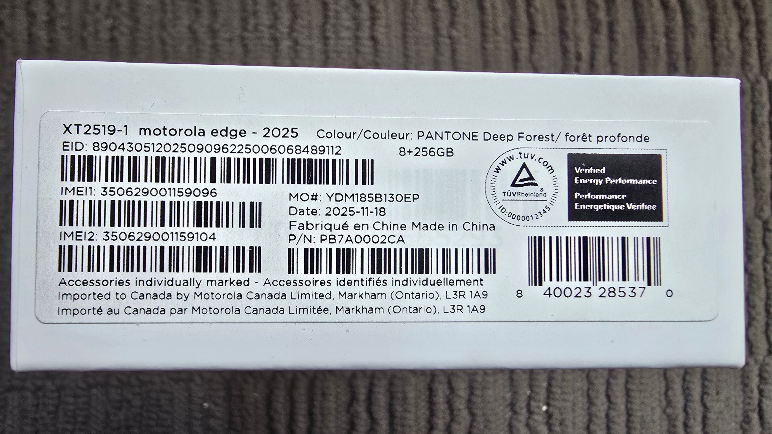 Photo of MOTOROLA EDGE 2025 SMARTPHONE