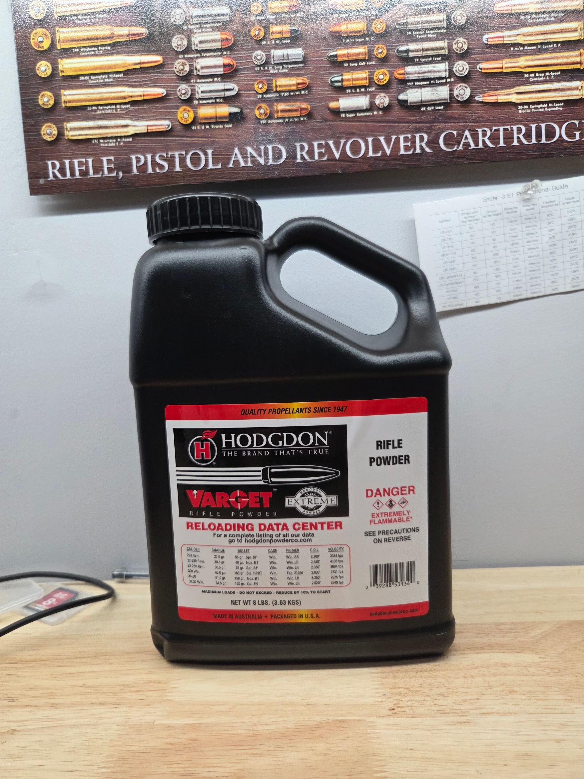 Photo of Varget 8lb Keg sealed 