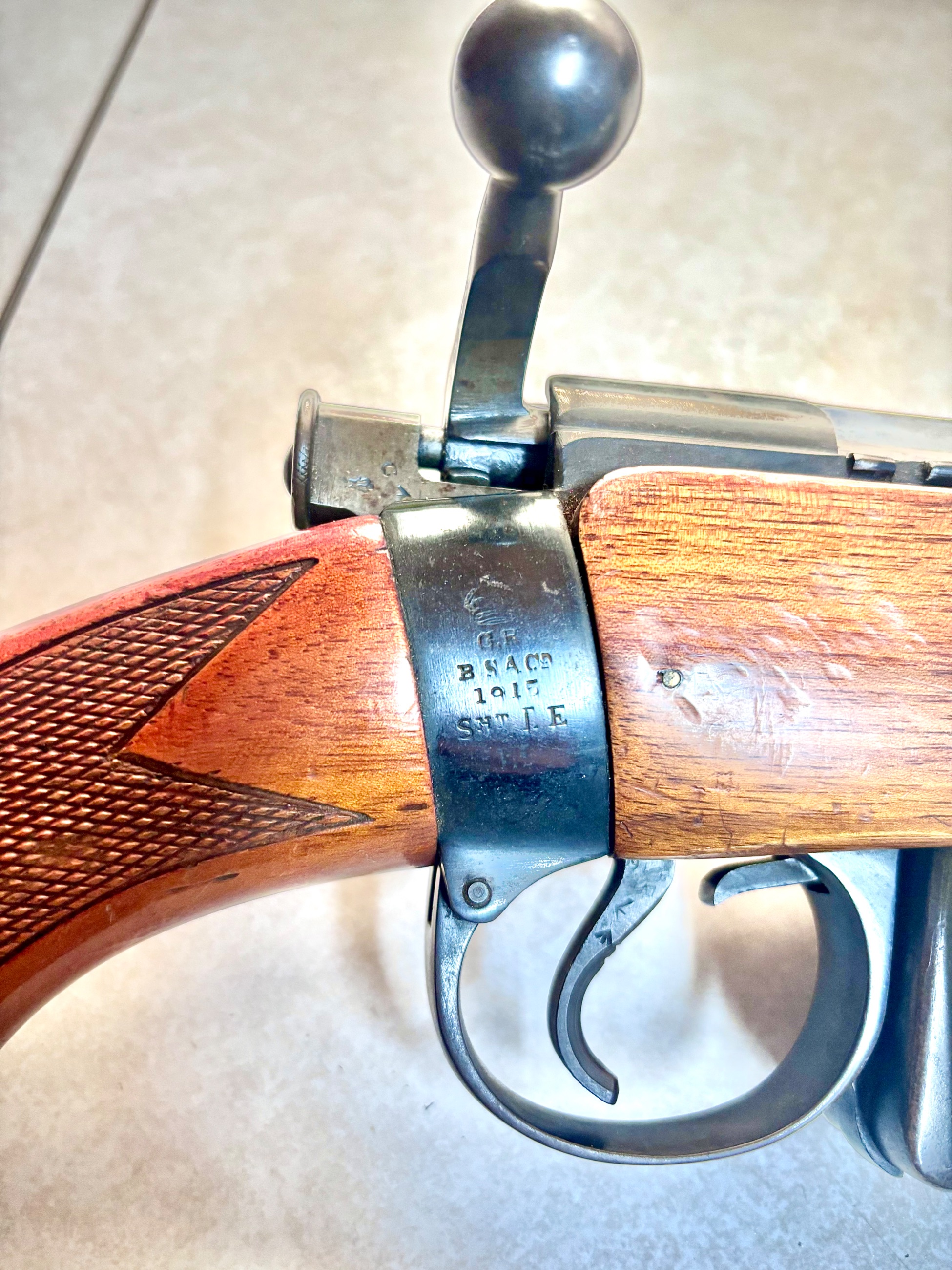 Photo of 1915 BSA Lee-Enfield No.1 Mk III – WWI British Service Rifle (.303 British) * sporterized (price reduced)