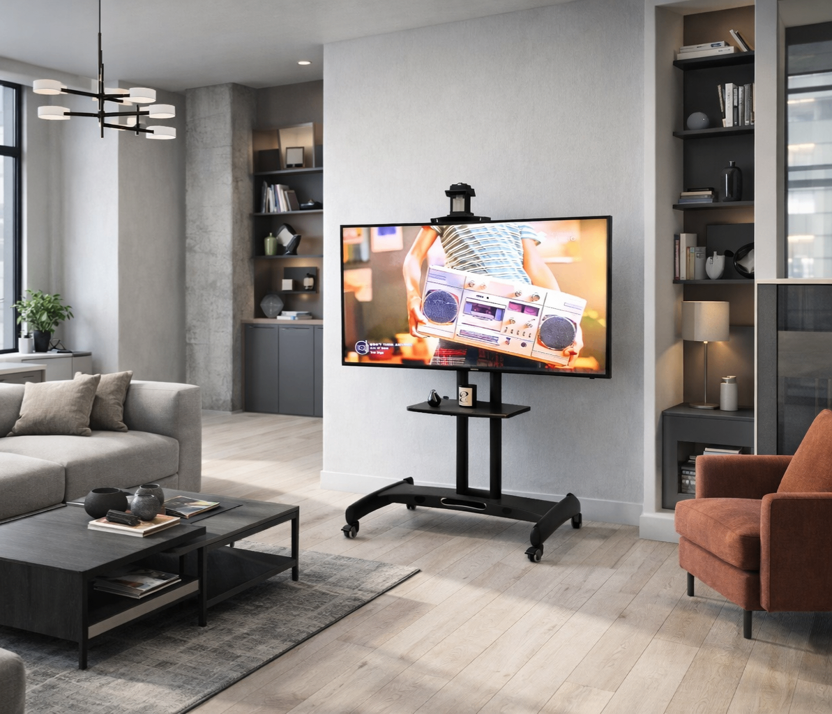 Photo of SAMSUNG Smart TV + TV cart with wheels