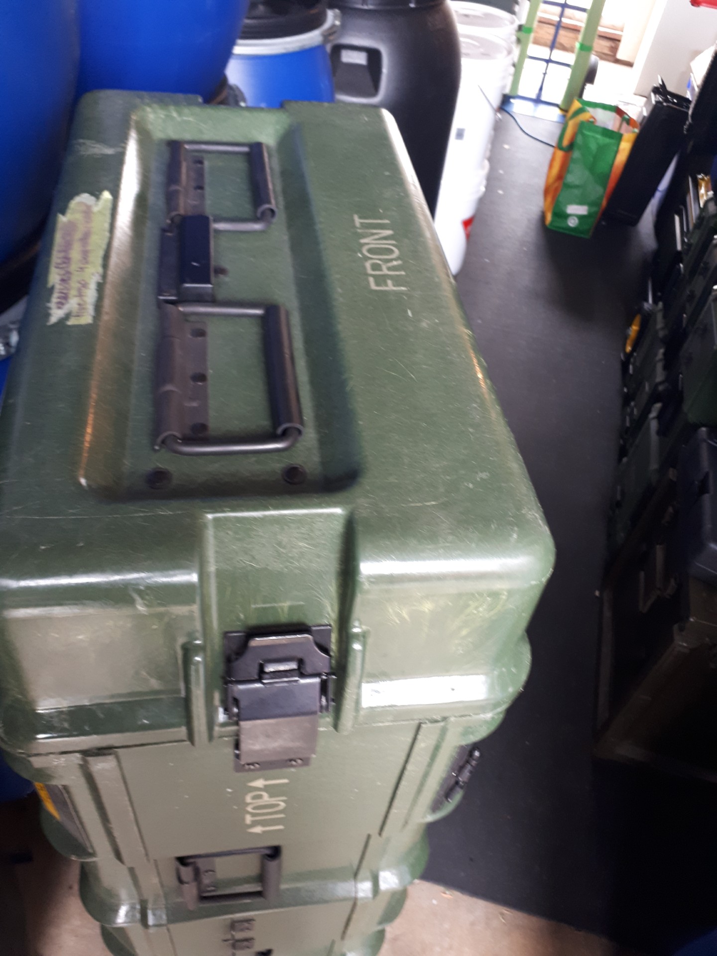 Photo of 4 large storage containers firbeglass 4 feet tall good for firearms storage maybe water tight never tested