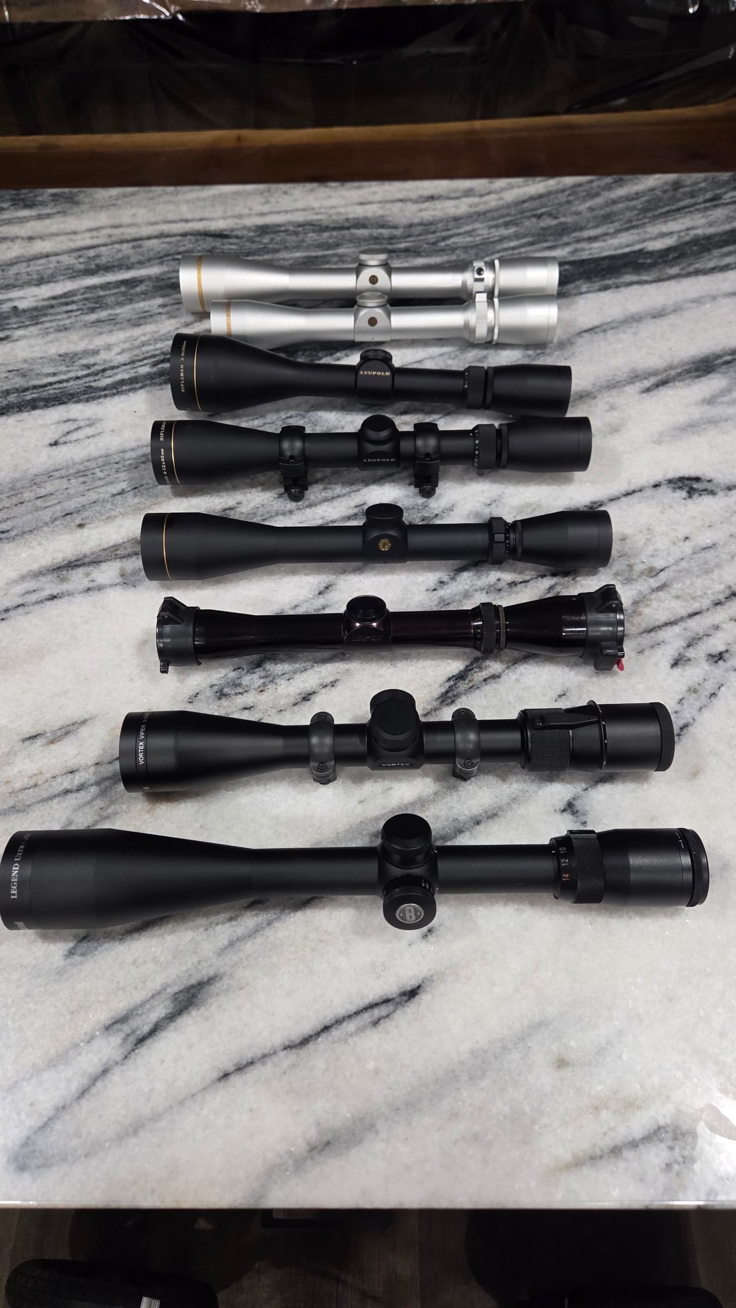 Photo of SCOPES UPDATED LEUPOLD GUN METAL GREY, SILVER, GLOSS, VORTEX
